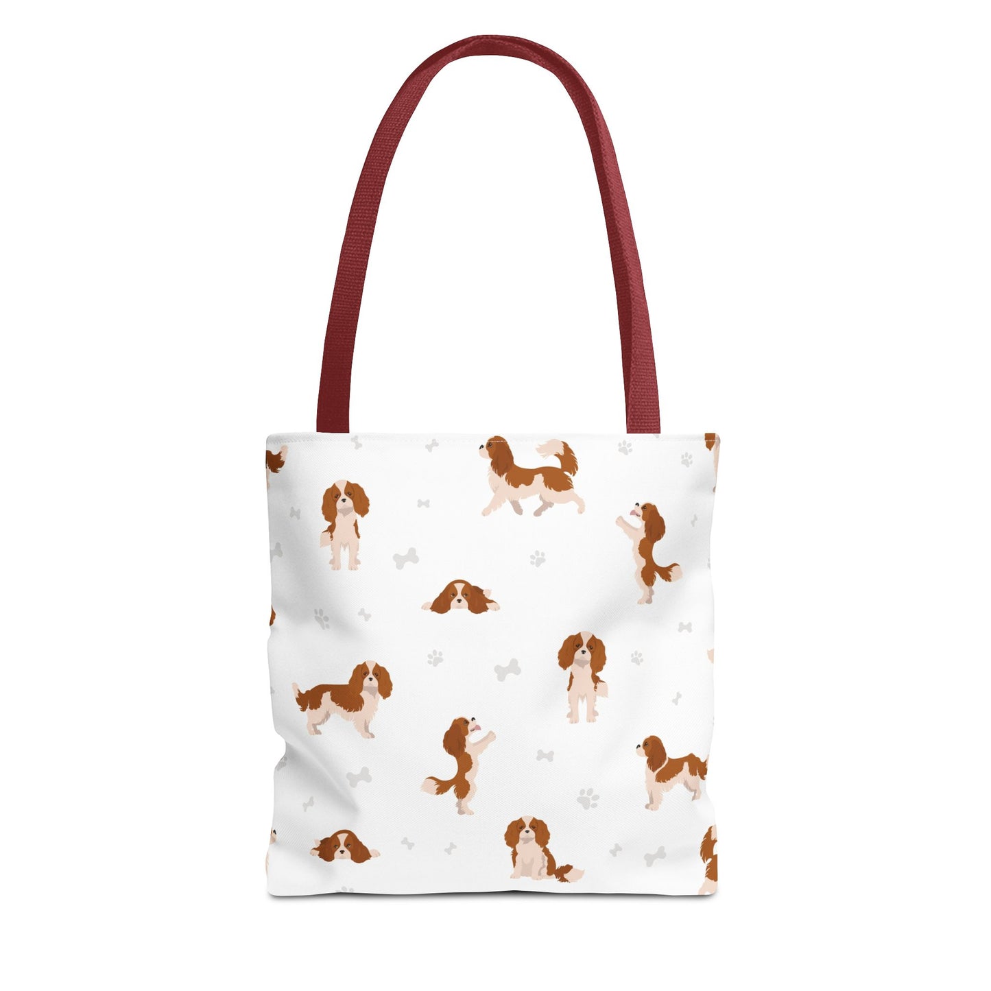Cavalier King Charles Spaniel Dog Tote Bag, Spaniel Dog Mom Gift