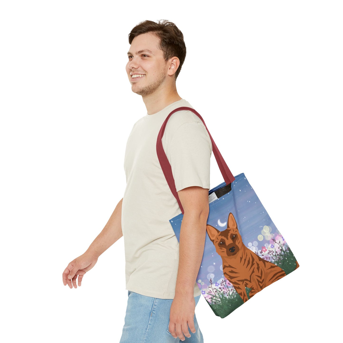 Kai Ken Dog Tote Bag 16x16