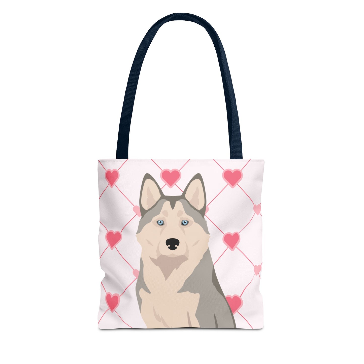 Alaskan Husky Dog Valentines Day Tote Bag, Husky Dog Mom Gift