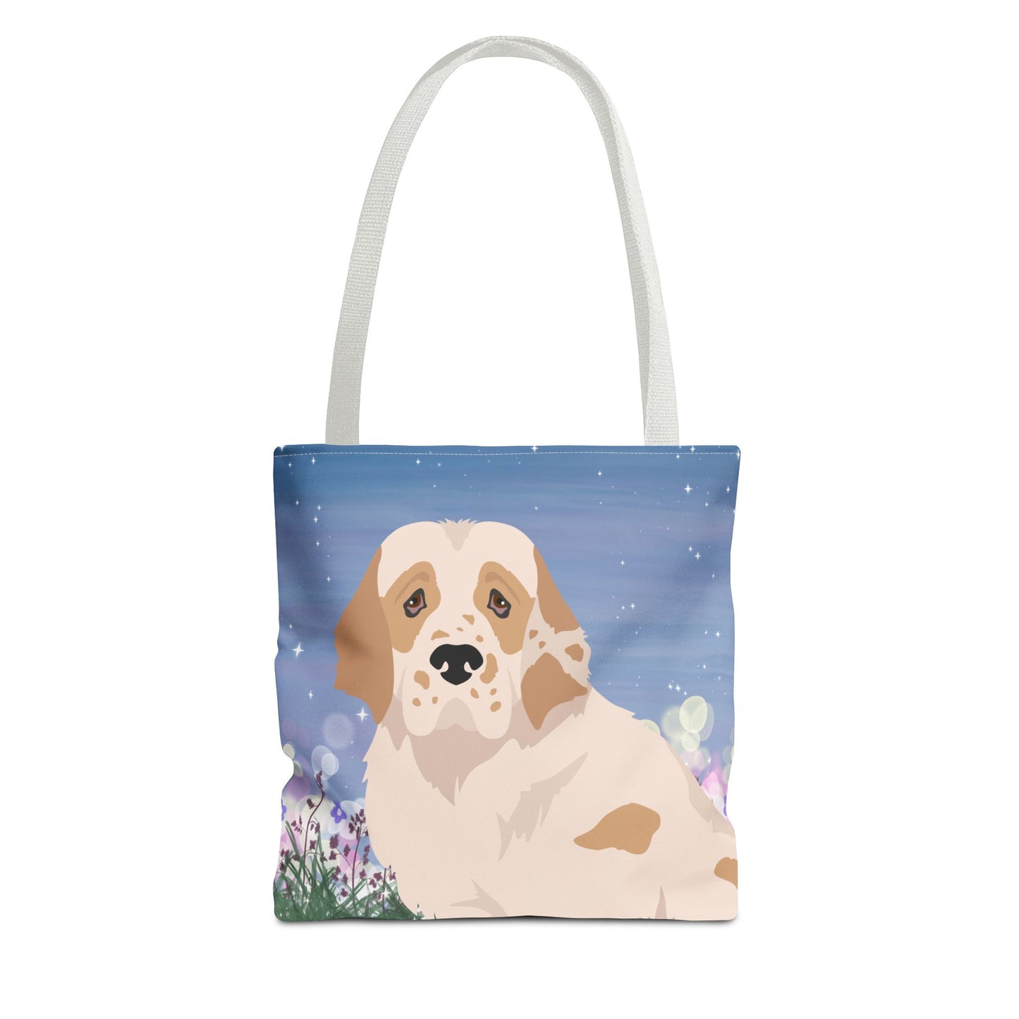Clumber Spaniel Dog Tote Bag 13x13