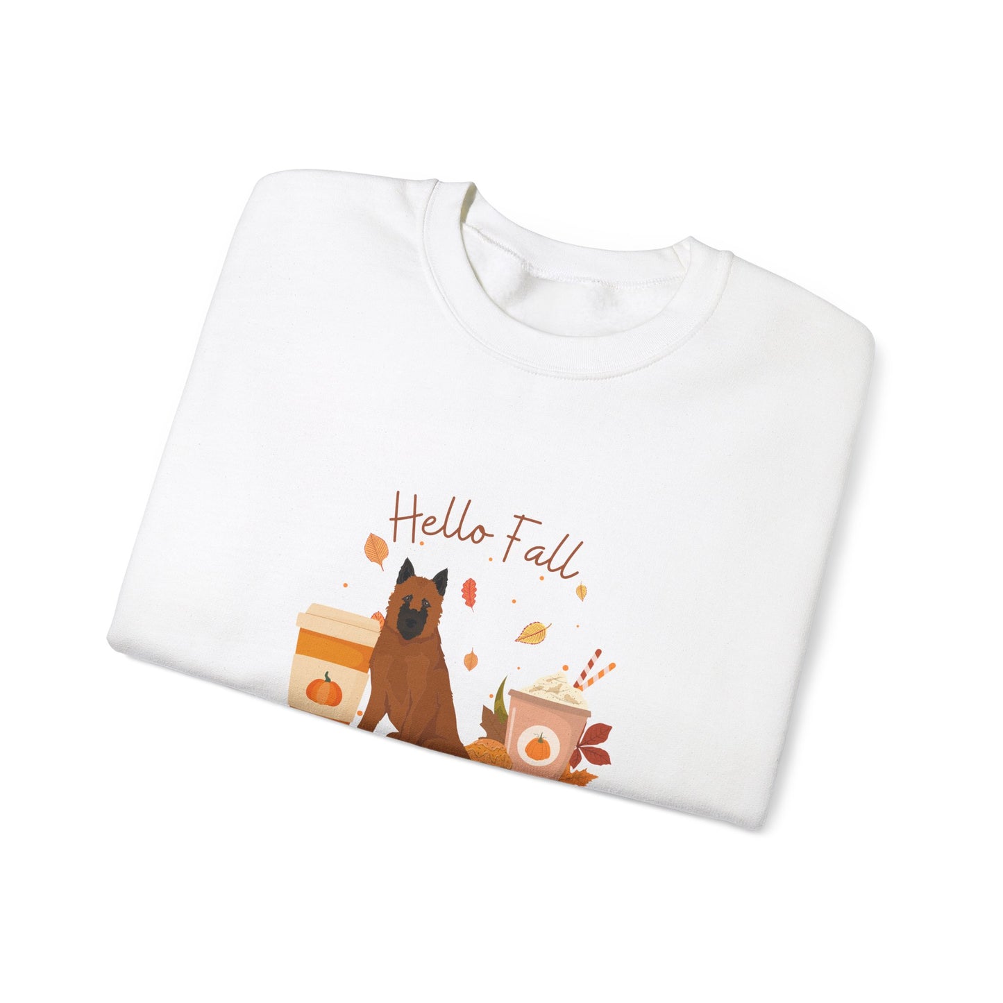 Belgian Laekenois Dog Fall Unisex Heavy Blend Crewneck Sweatshirt