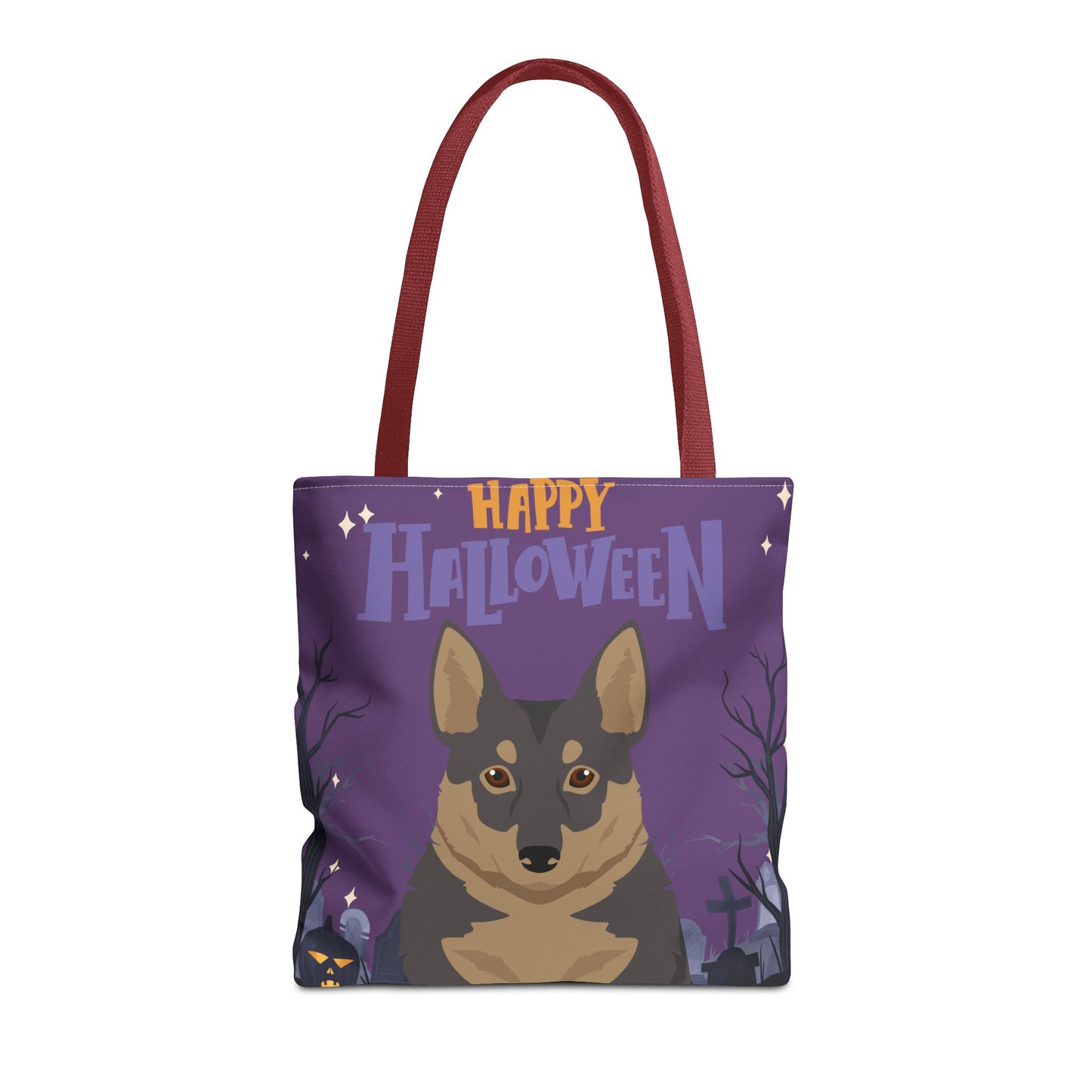 Swedish Vallhund Dog Happy Halloween Tote Bag 16x16