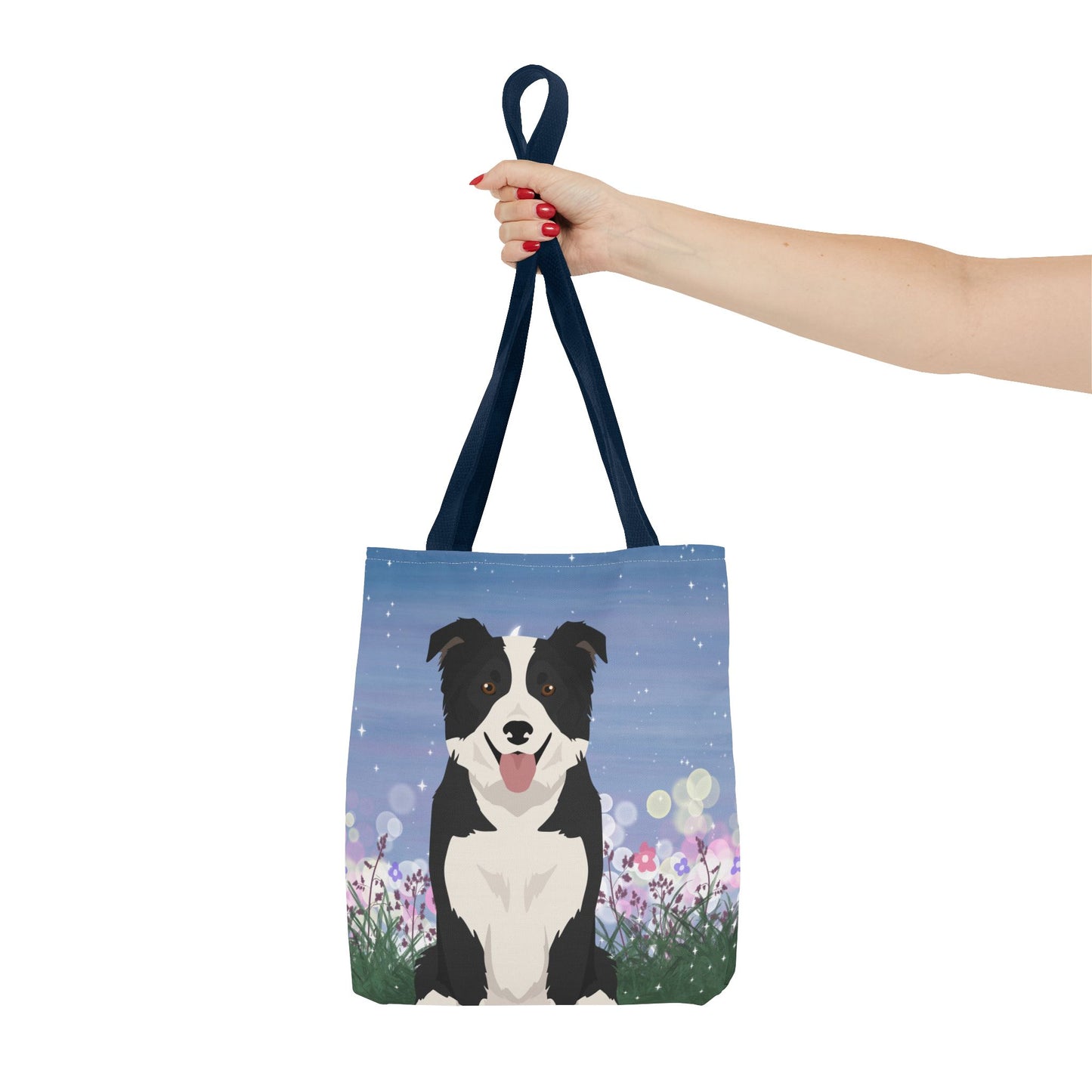 Border Collie Dog Tote Bag 13x13