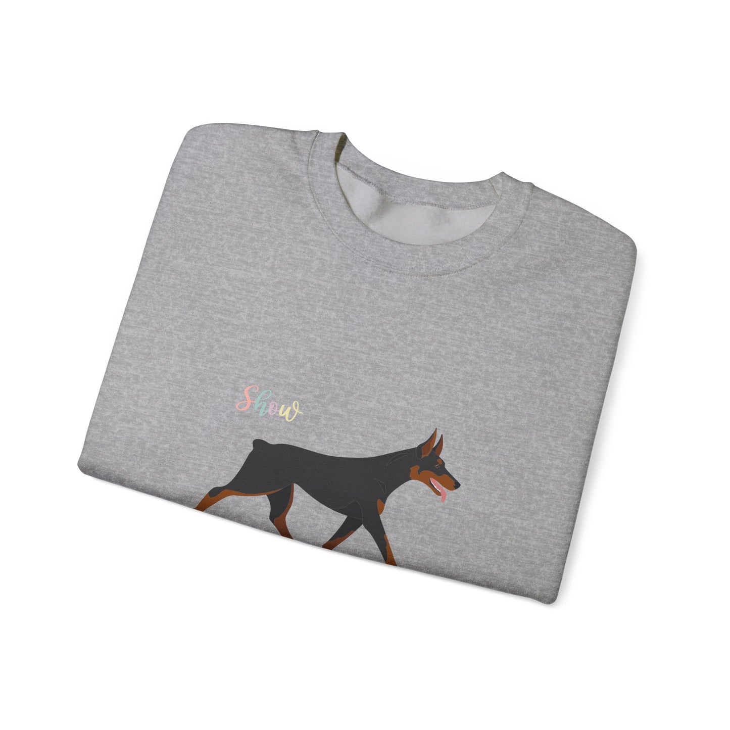Doberman Pinscher Dog Unisex Heavy Blend Crewneck Sweatshirt