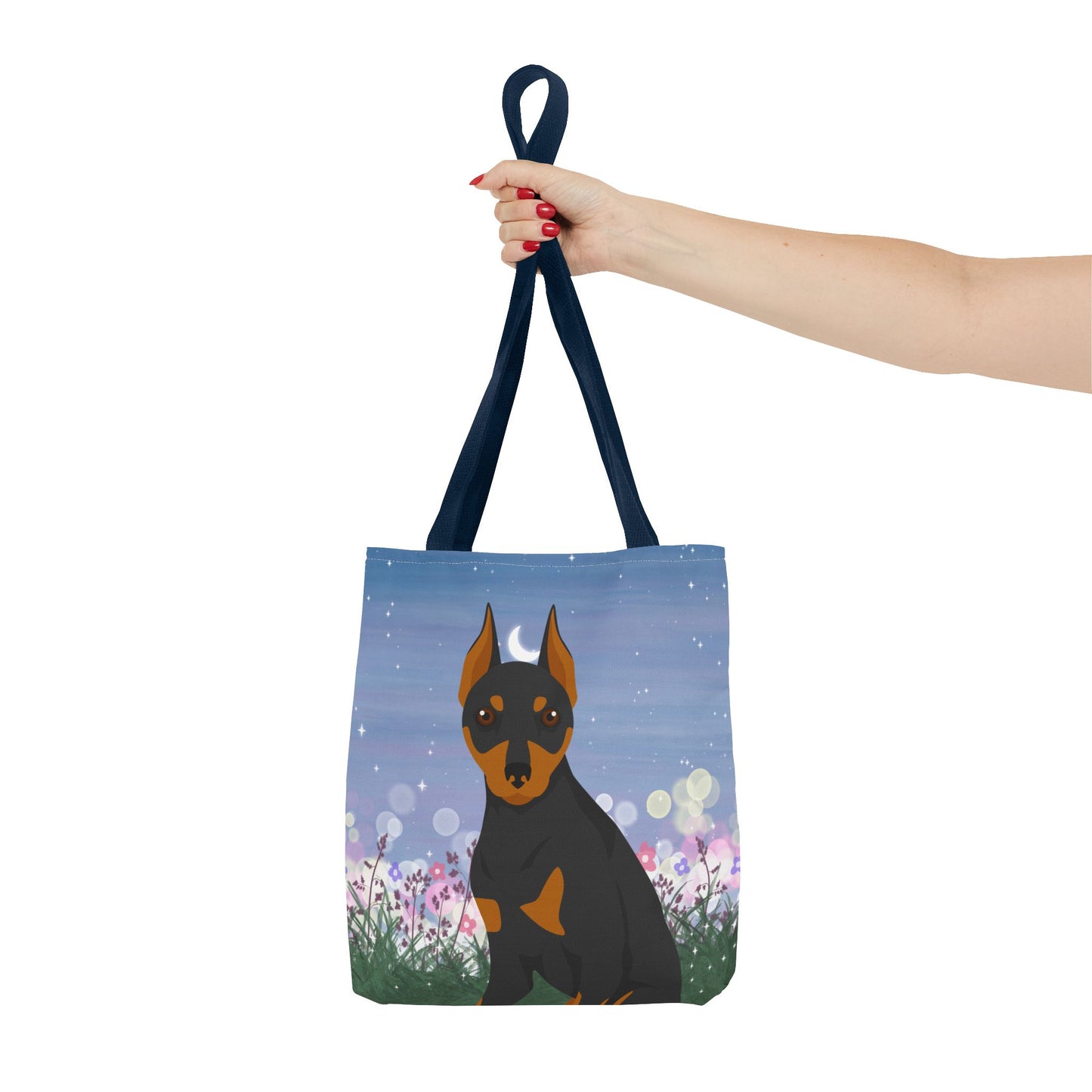 Miniature Pinscher Dog Tote Bag 13x13