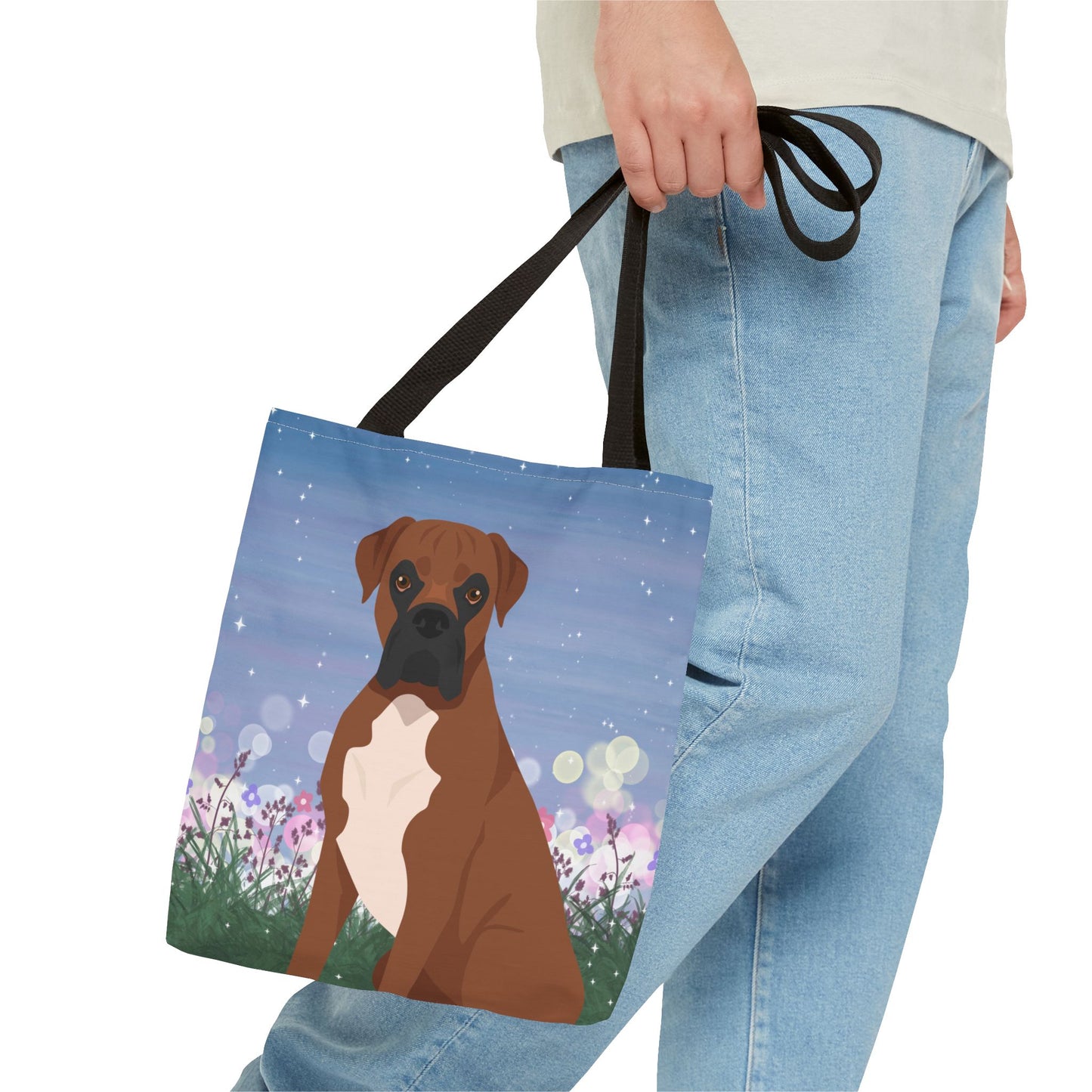 Boxer Dog Tote Bag 13x13