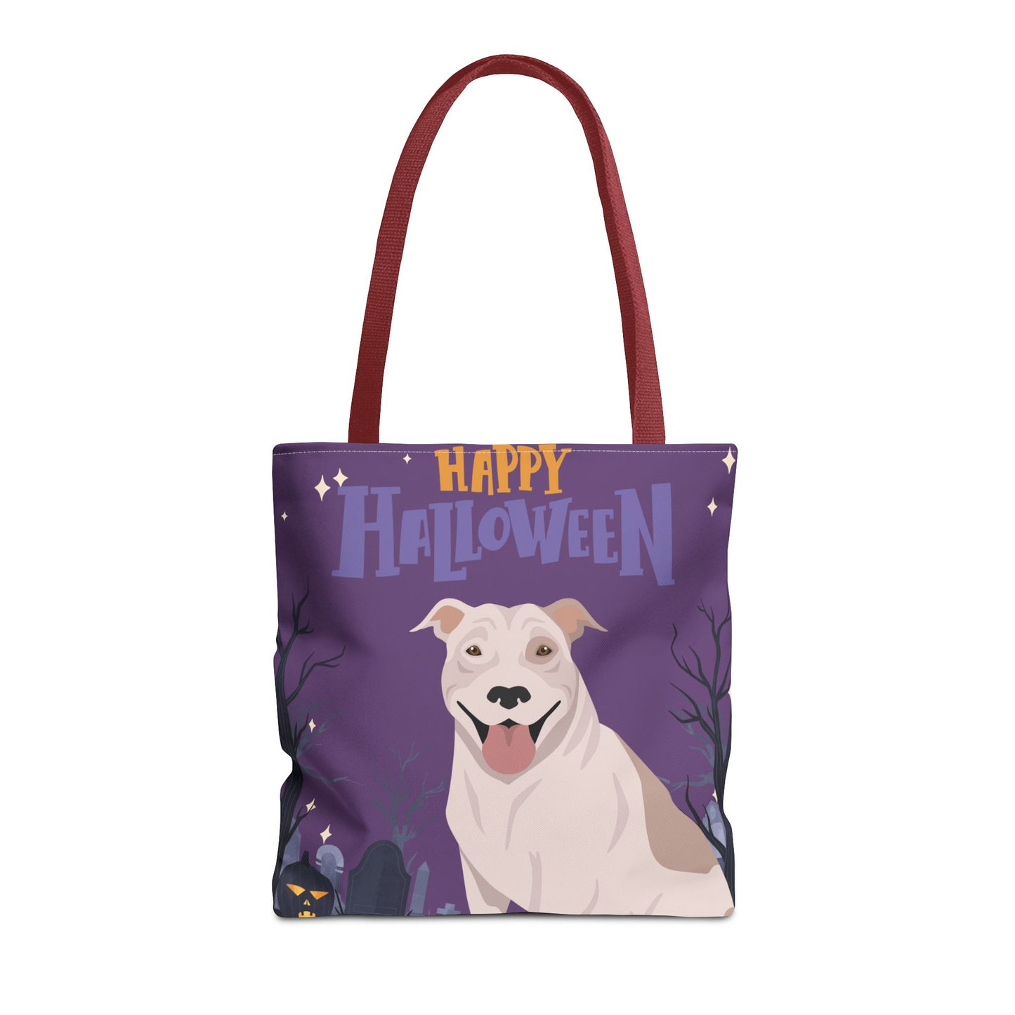 Pit Bull Dog Happy Halloween Tote Bag 16x16