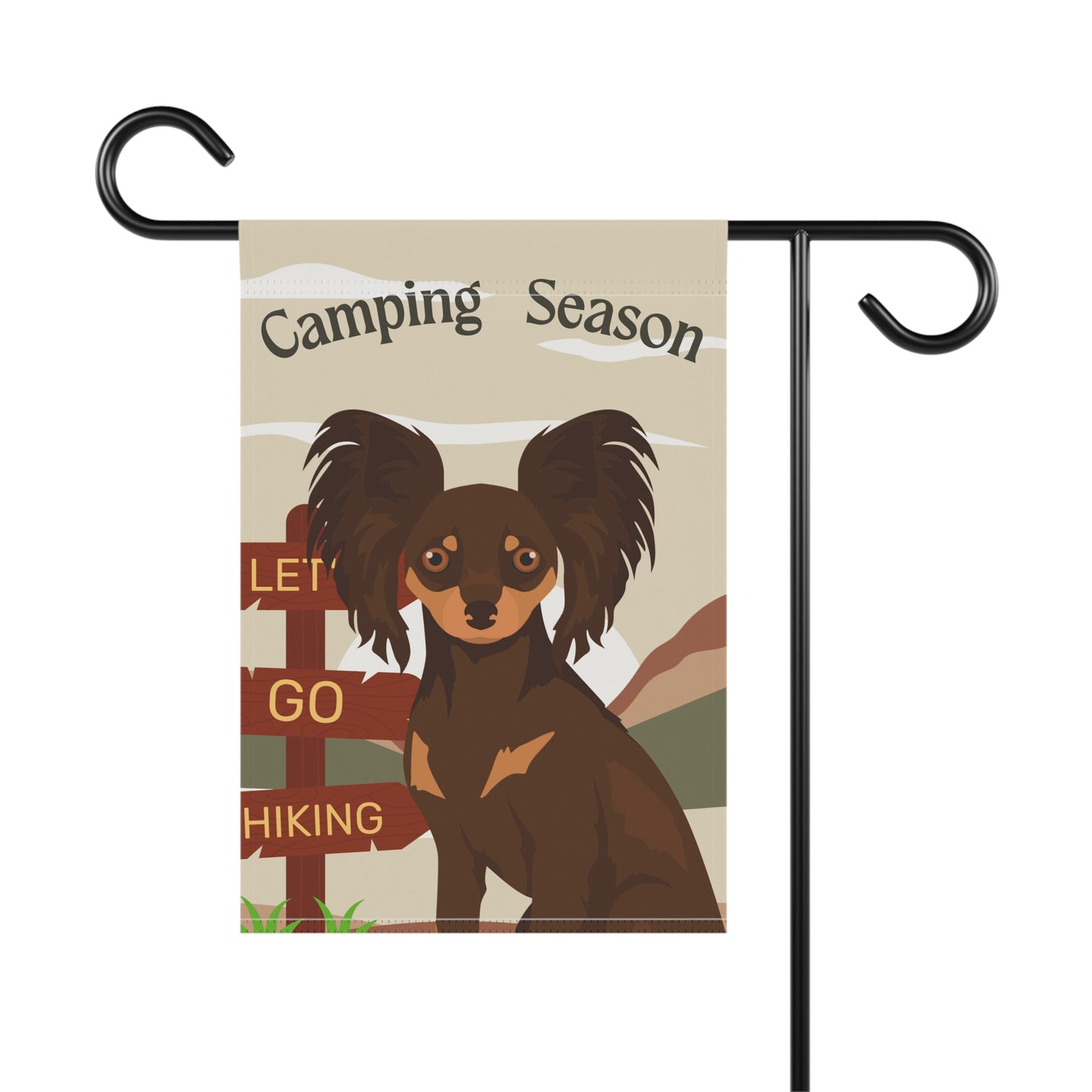 Russian ToyTerrier Dog Camping Garden Flag