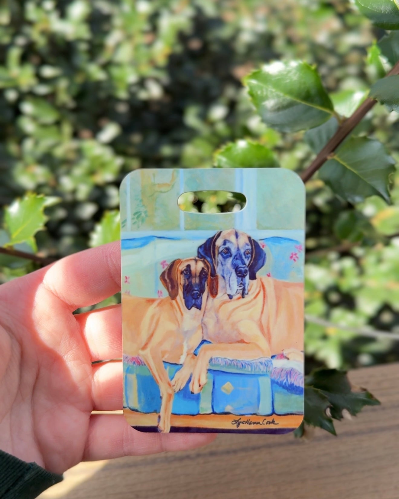 Great Dane Dog Luggage Tag