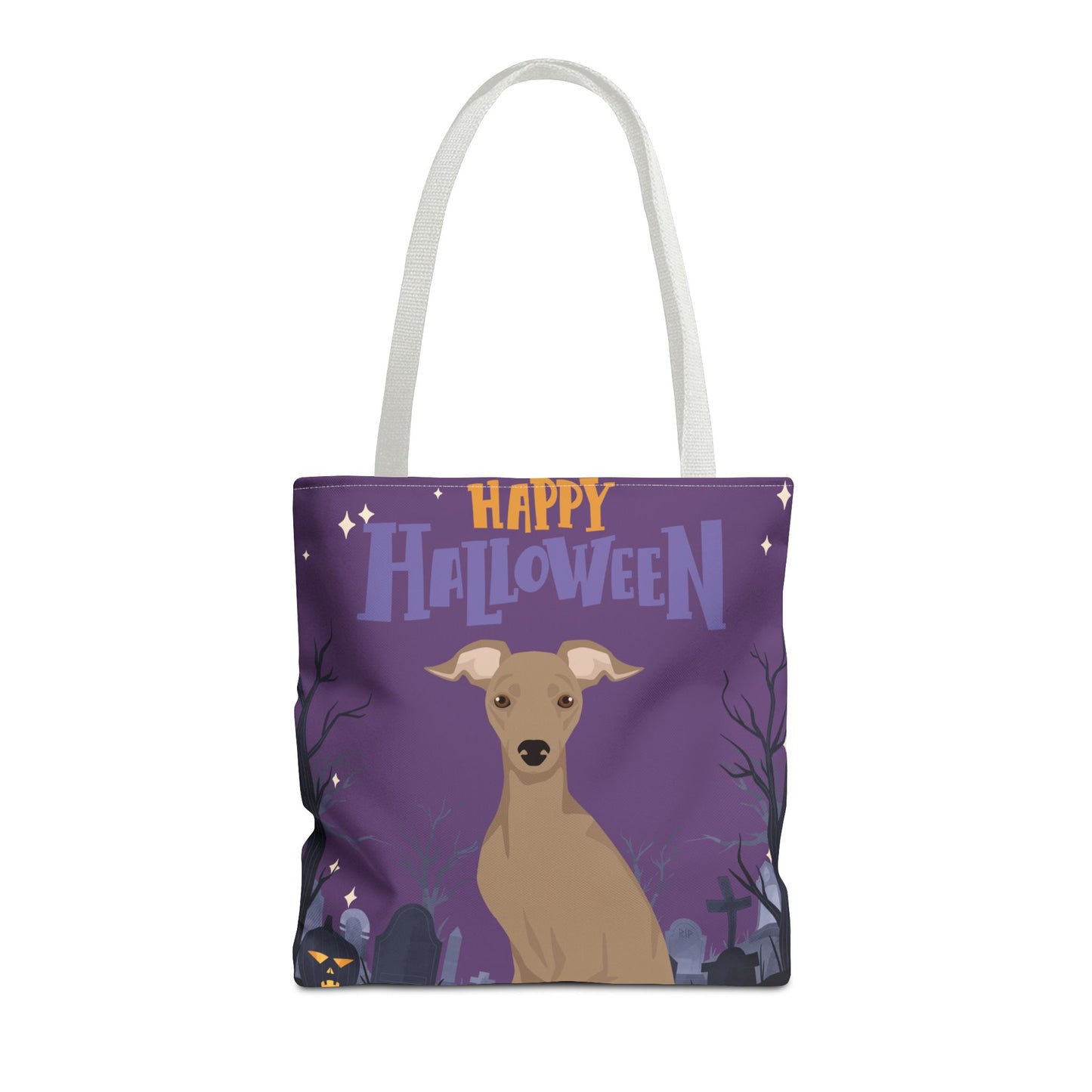 Italian Greyhound Dog Happy Halloween Tote Bag 16x16