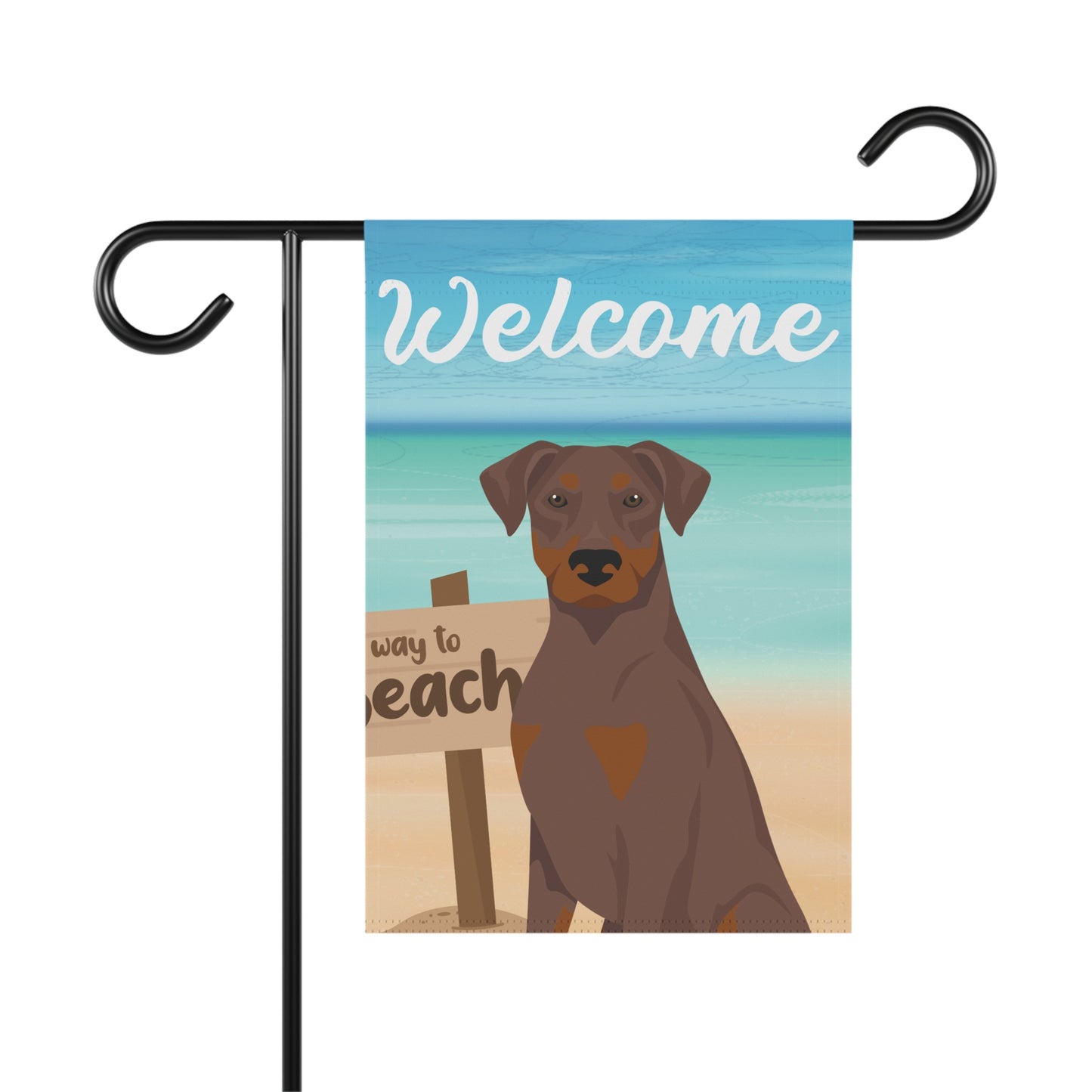 Doberman Pinscher Dog Garden Flag