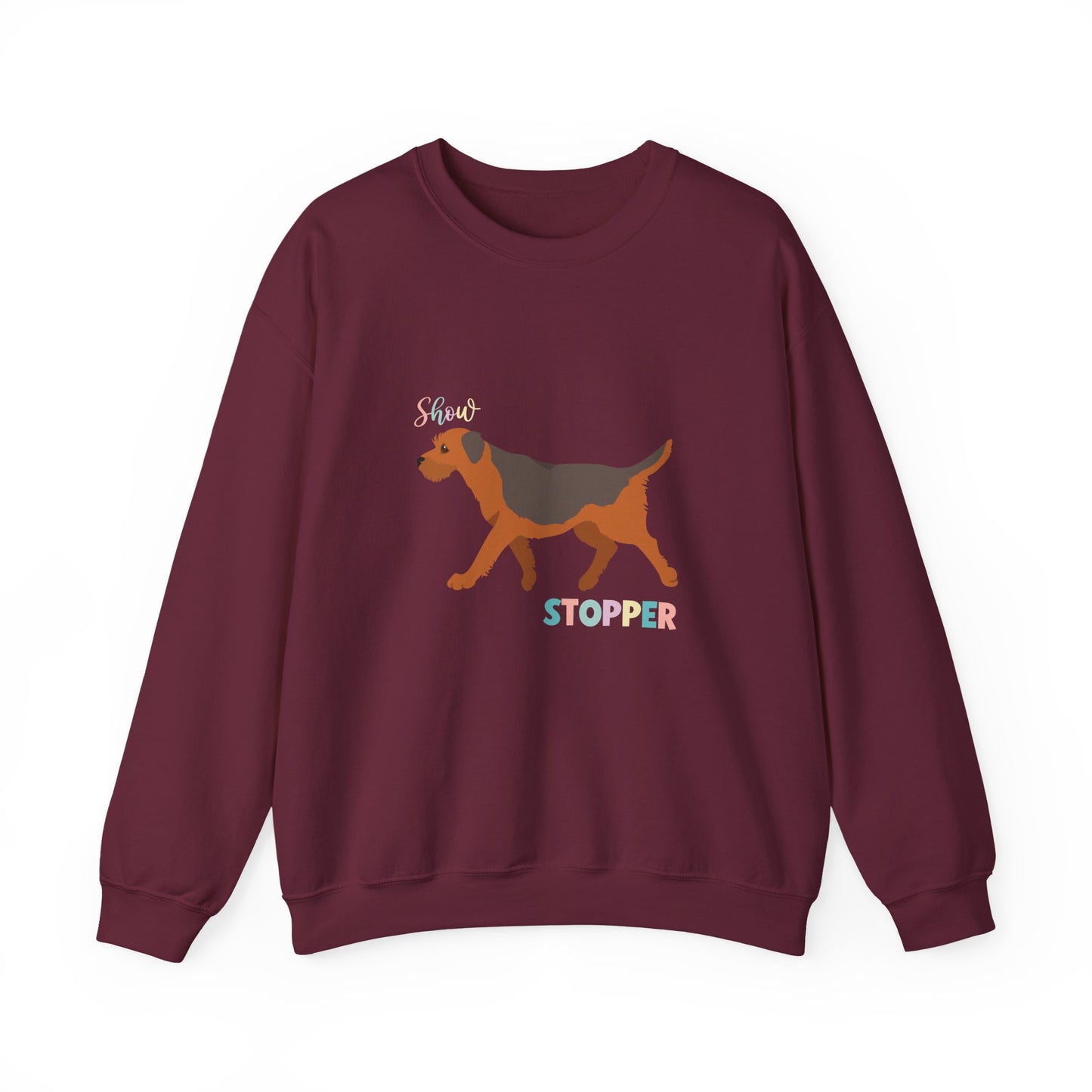 Border Terrier Dog Unisex Heavy Blend Crewneck Sweatshirt