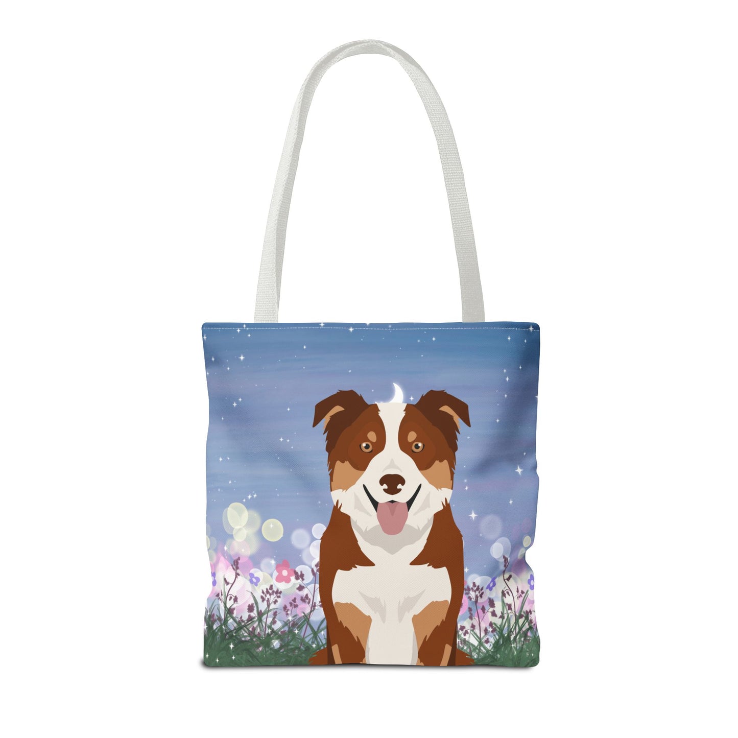 Border Collie Dog Tote Bag 16x16