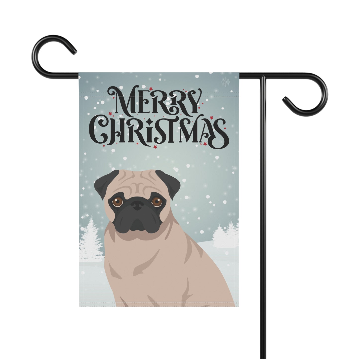Pug Dog Garden Flag