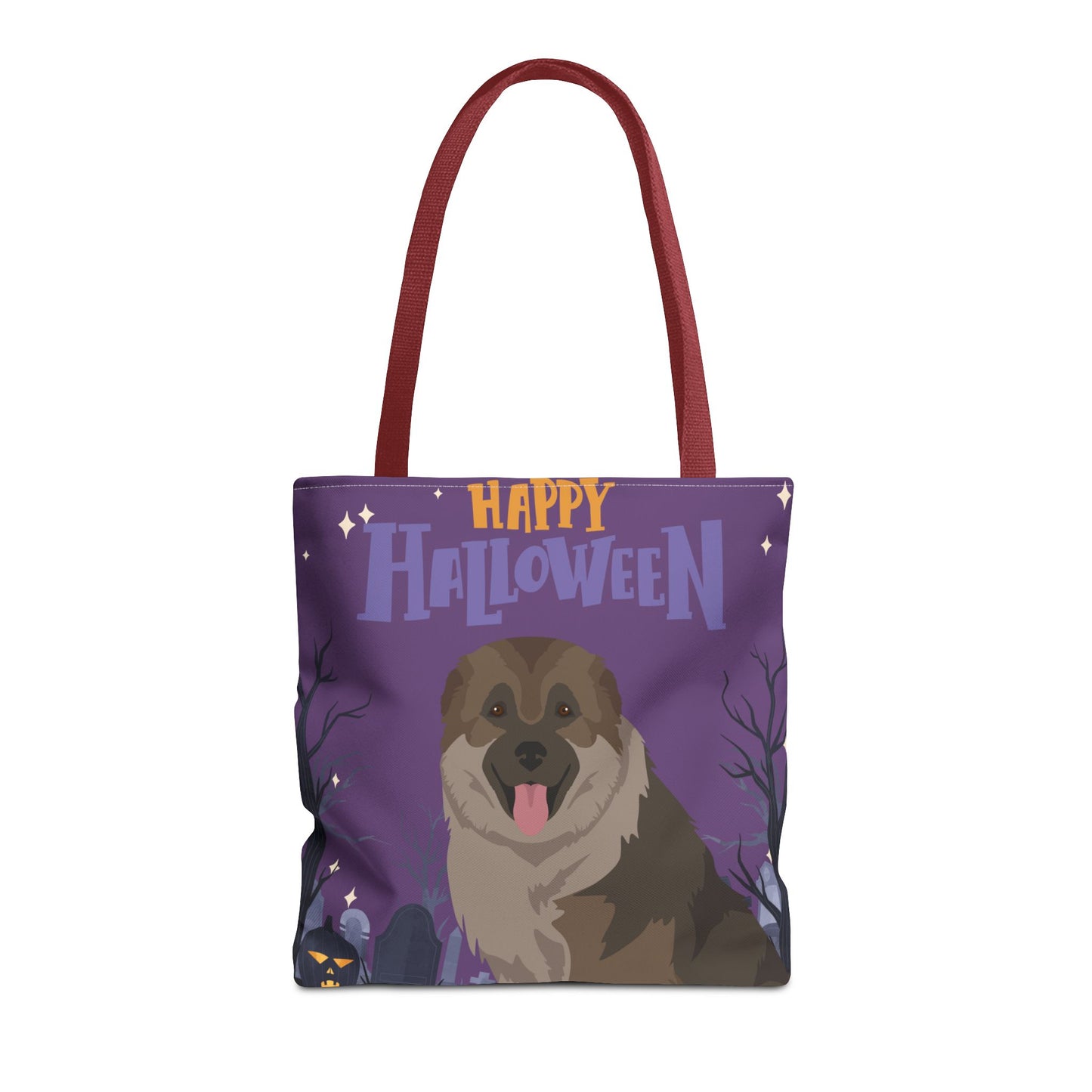 Caucasian Shepherd Dog Happy Halloween Tote Bag 16x16