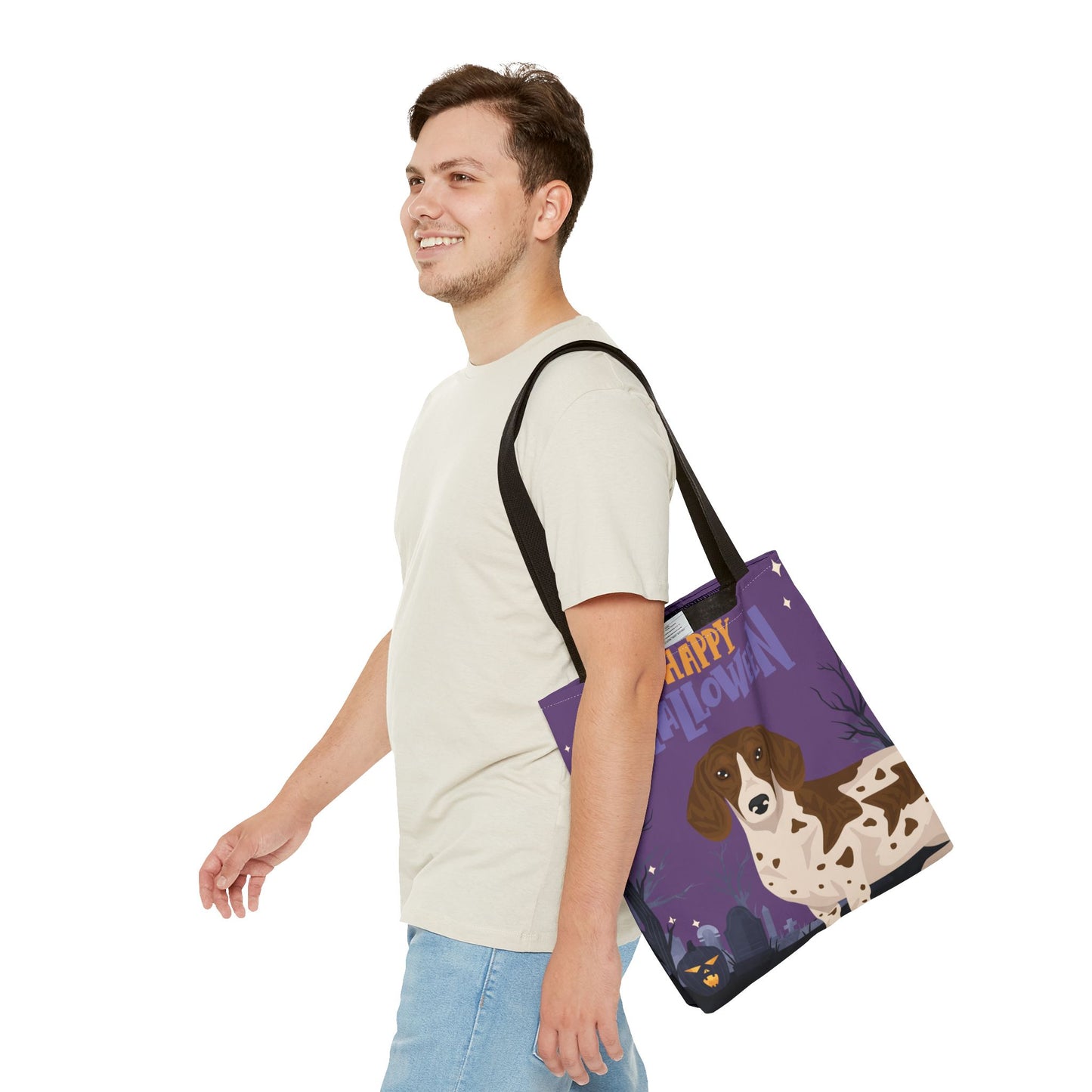 Dachshund Dog Happy Halloween Tote Bag 16x16