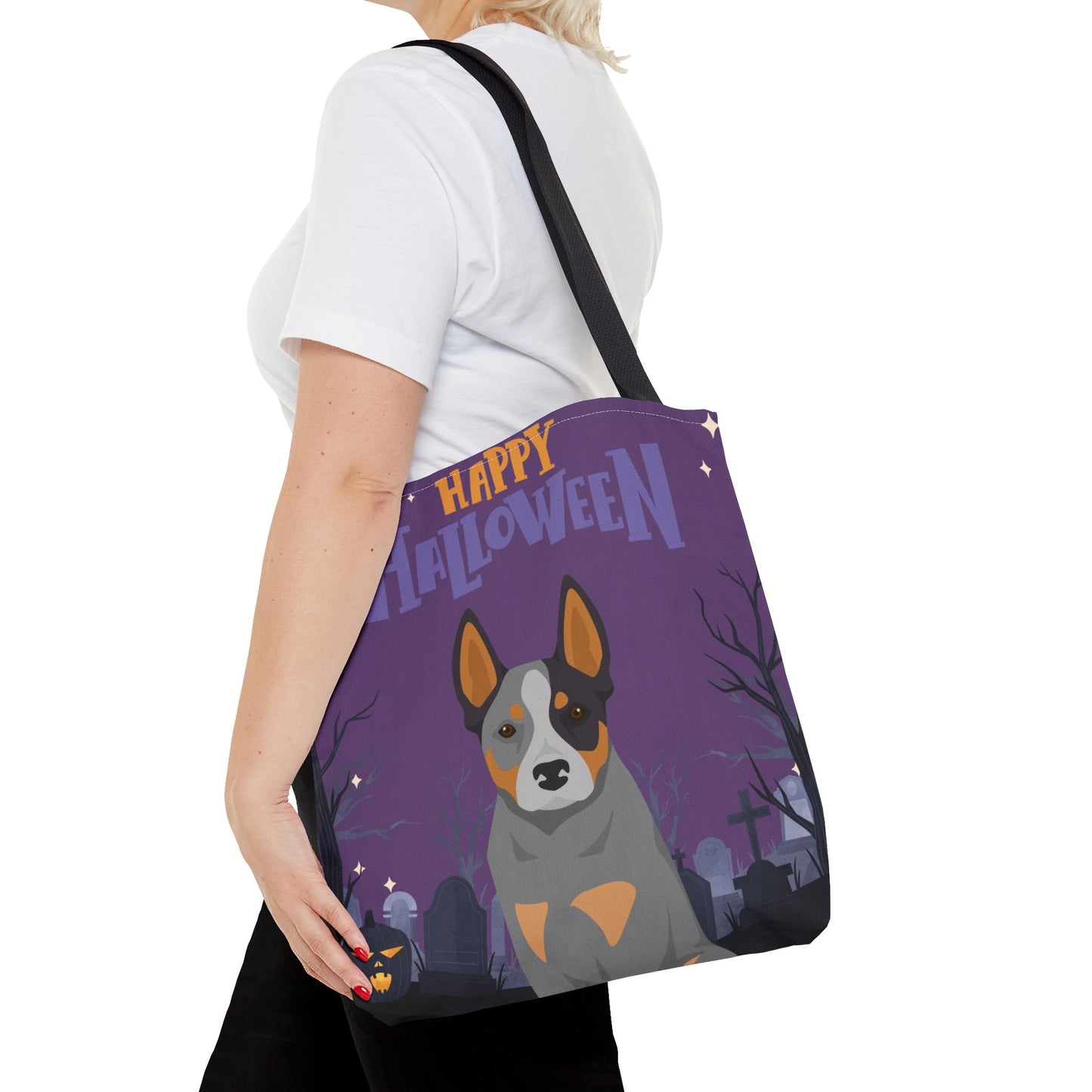Australian Cattle Dog Dog Happy Halloween Tote Bag 16x16