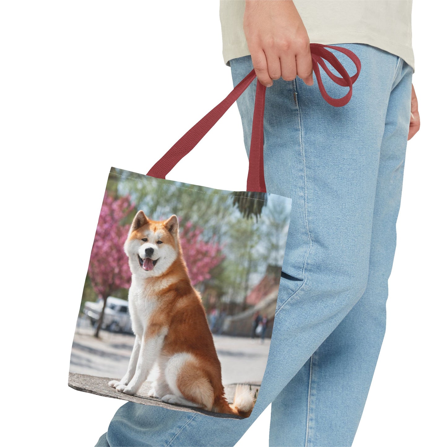 Japanese Akita Dog Tote Bag 13x13