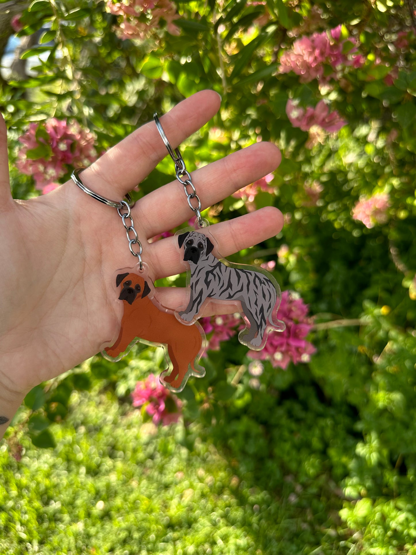 Bullmastiff Dog 2.5in Acrylic Keychain