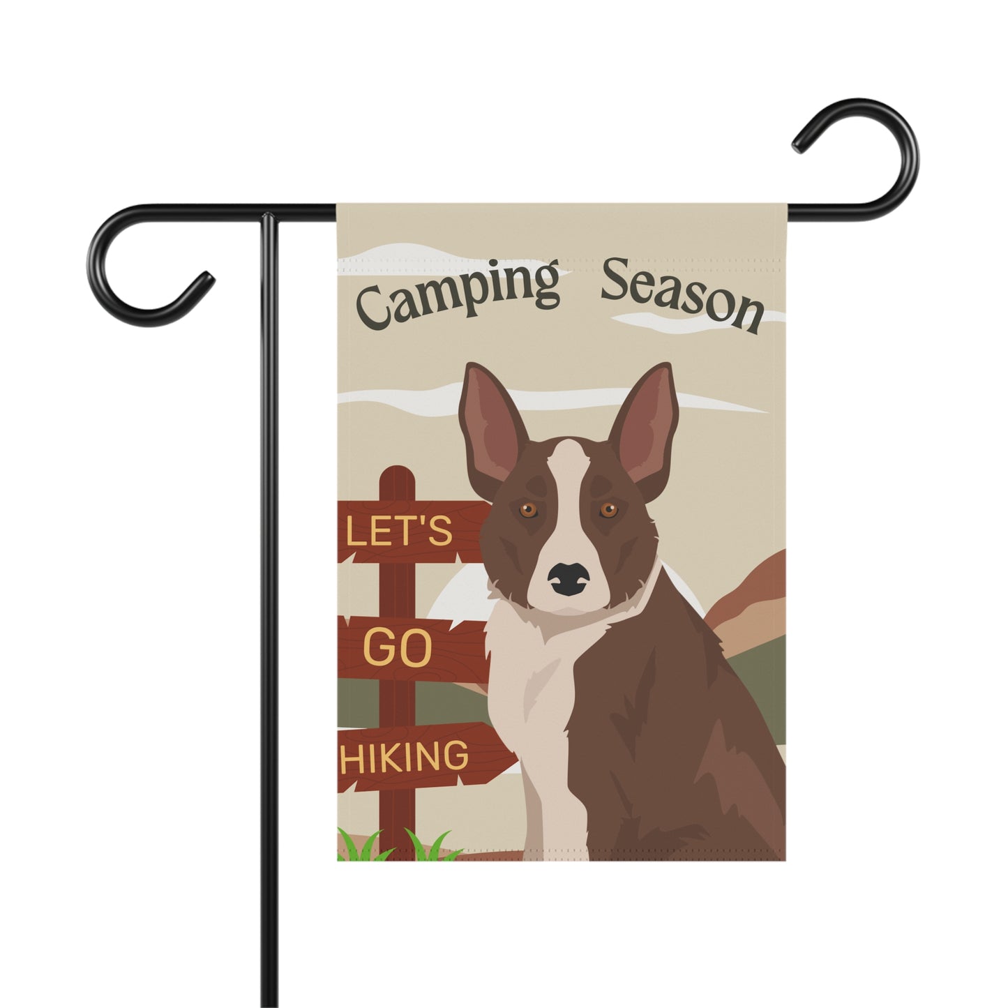 McNab Dog Camping Garden Flag