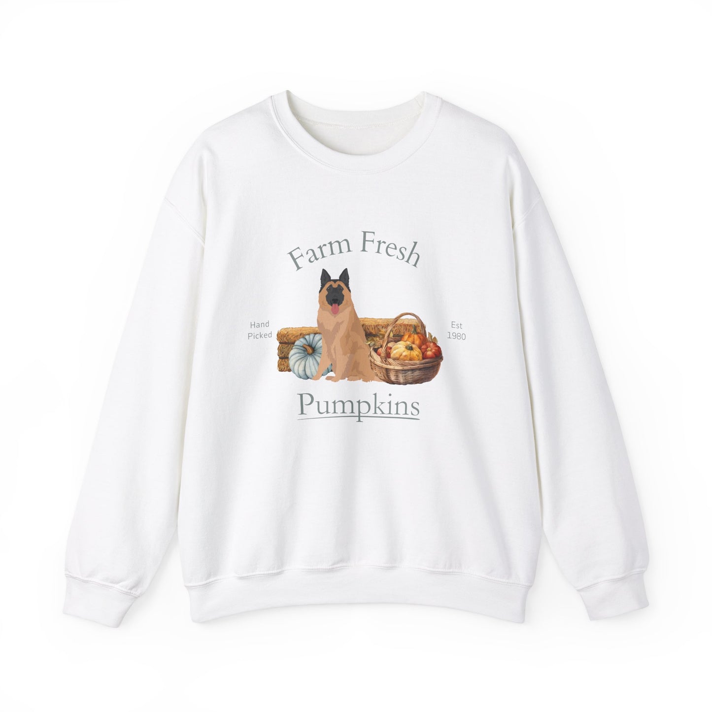 Belgian Tervuren Dog Fall Halloween Unisex Heavy Blend Crewneck Sweatshirt