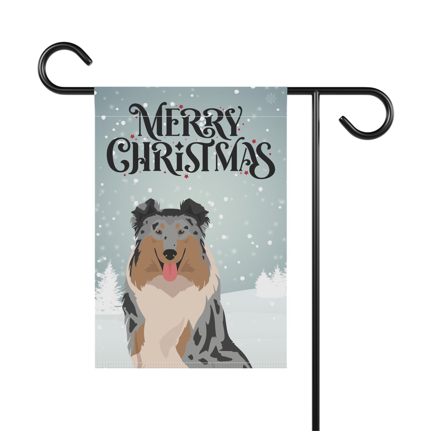 Collie Dog Garden Flag