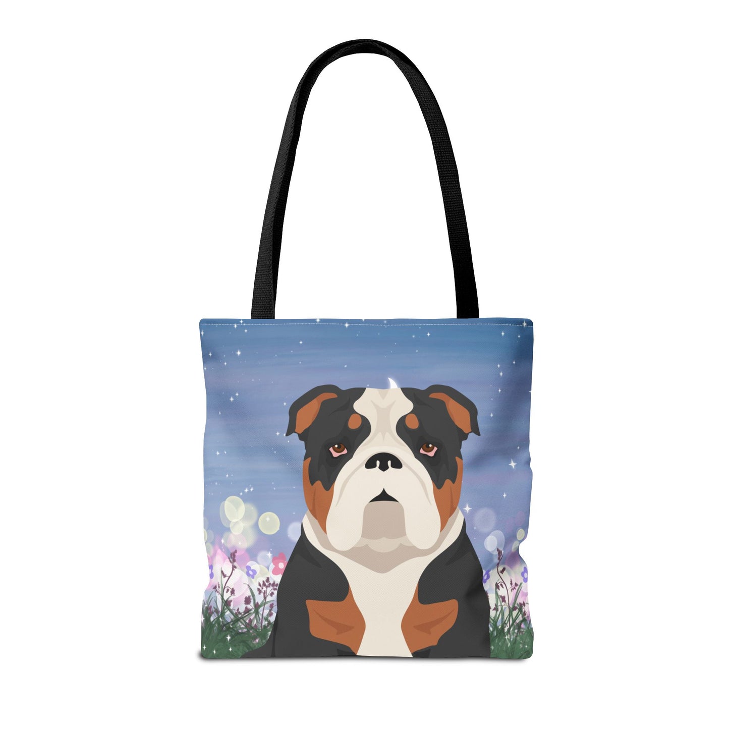 Bulldog Dog Tote Bag 16x16