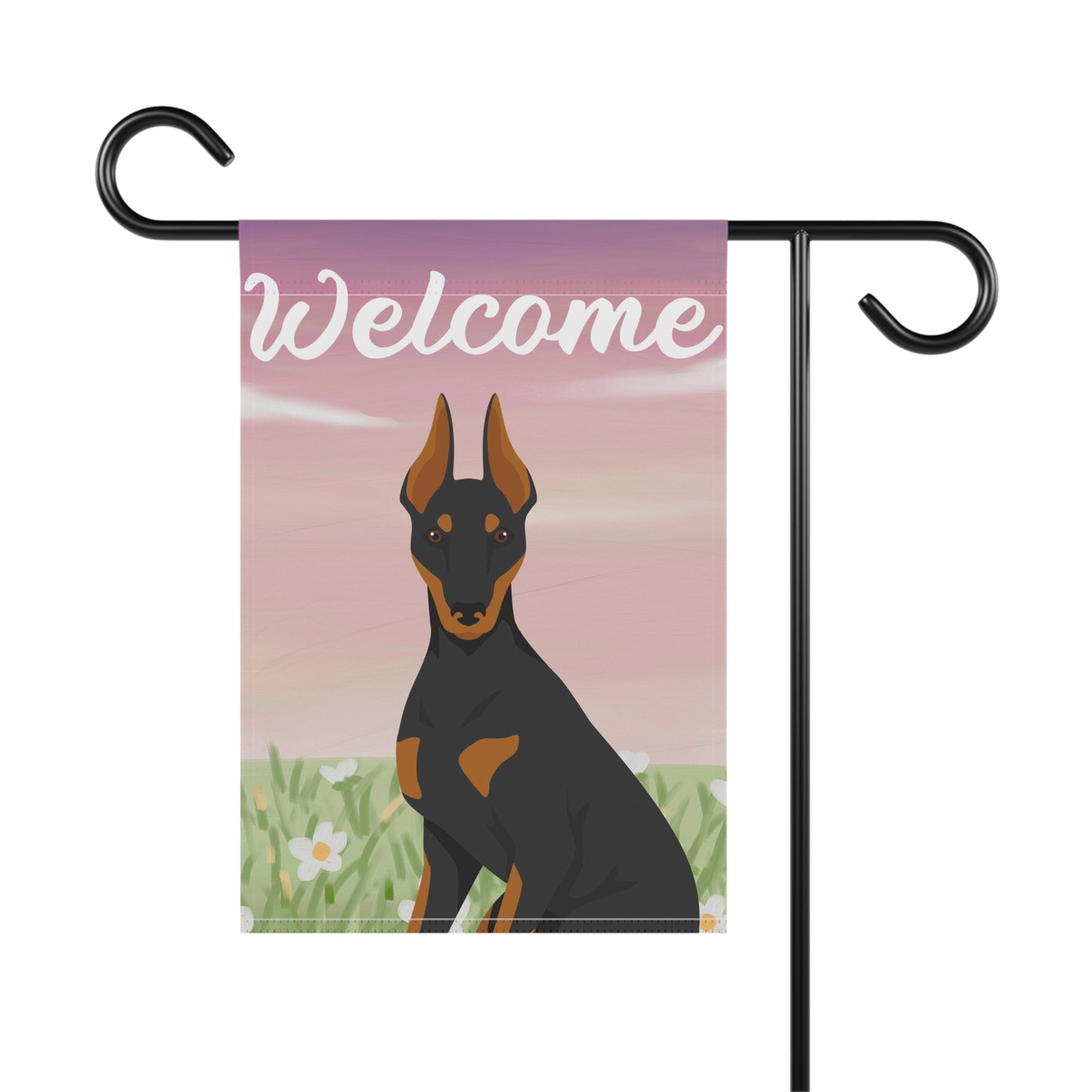 Manchester Terrier Dog Welcome Garden Flag