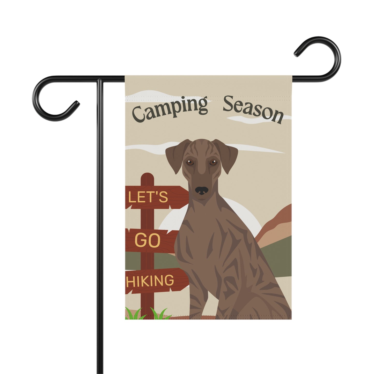 Sloughi Dog Camping Garden Flag