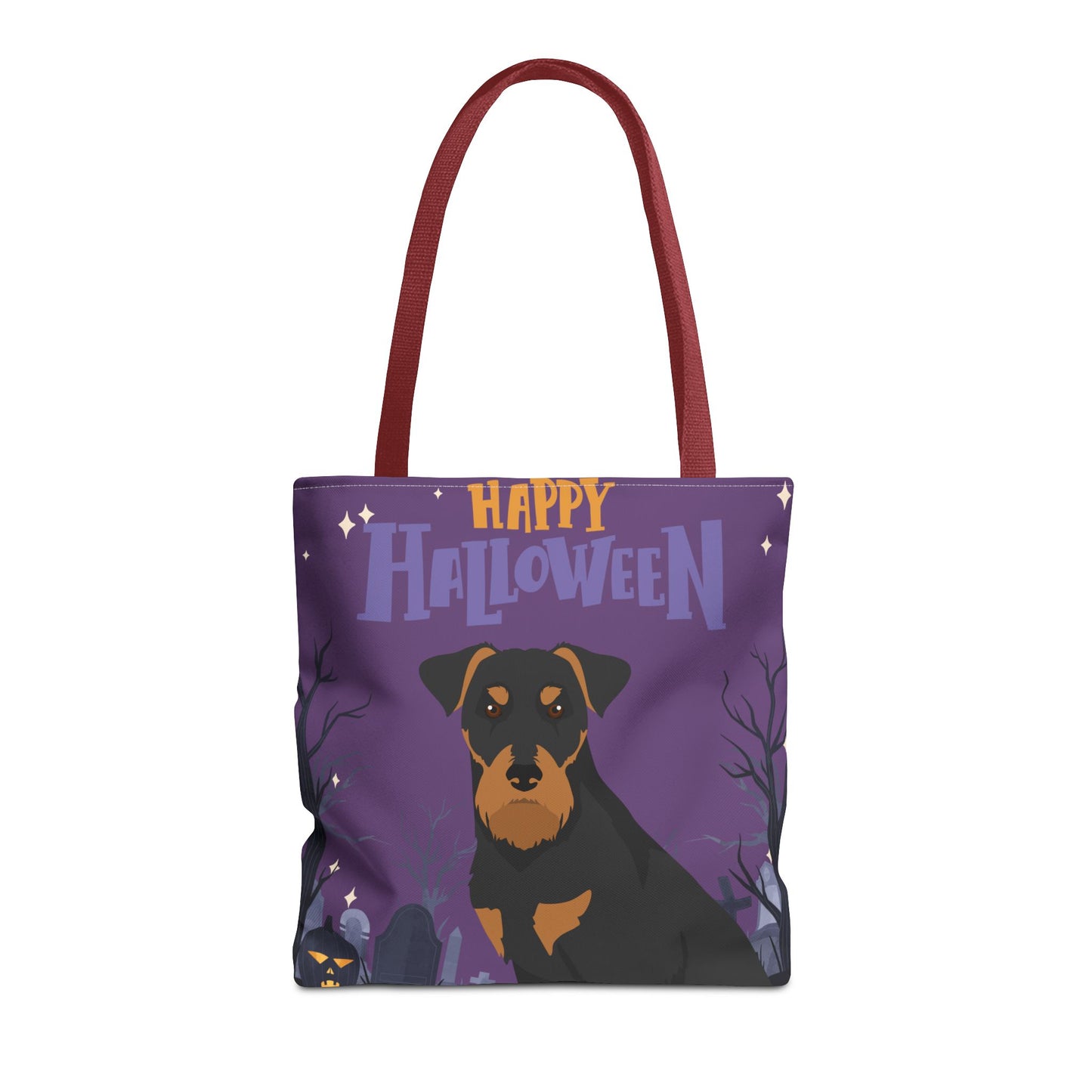 Jadgterrier Dog Happy Halloween Tote Bag 16x16