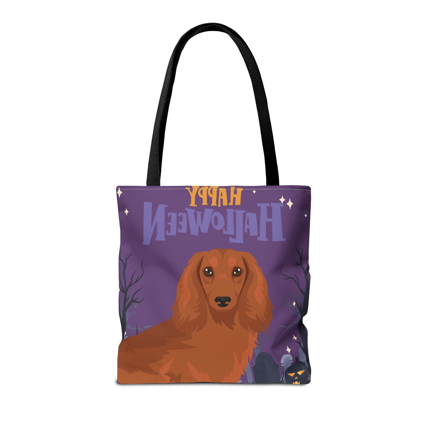 Dachshund Dog Happy Halloween Tote Bag 16x16