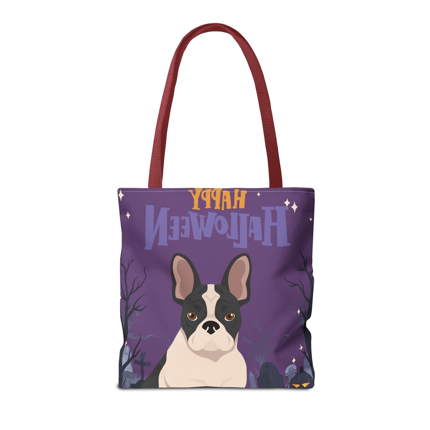 French Bulldog Dog Happy Halloween Tote Bag 16x16
