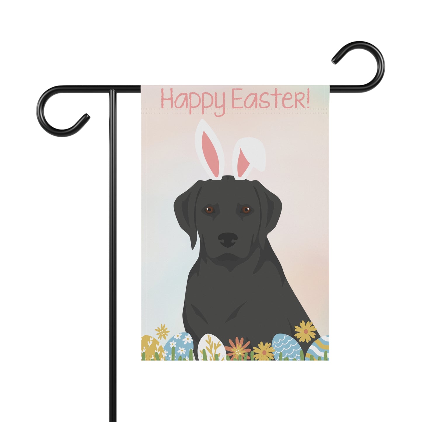 Labrador Retriever Dog Happy Easter Garden Flag