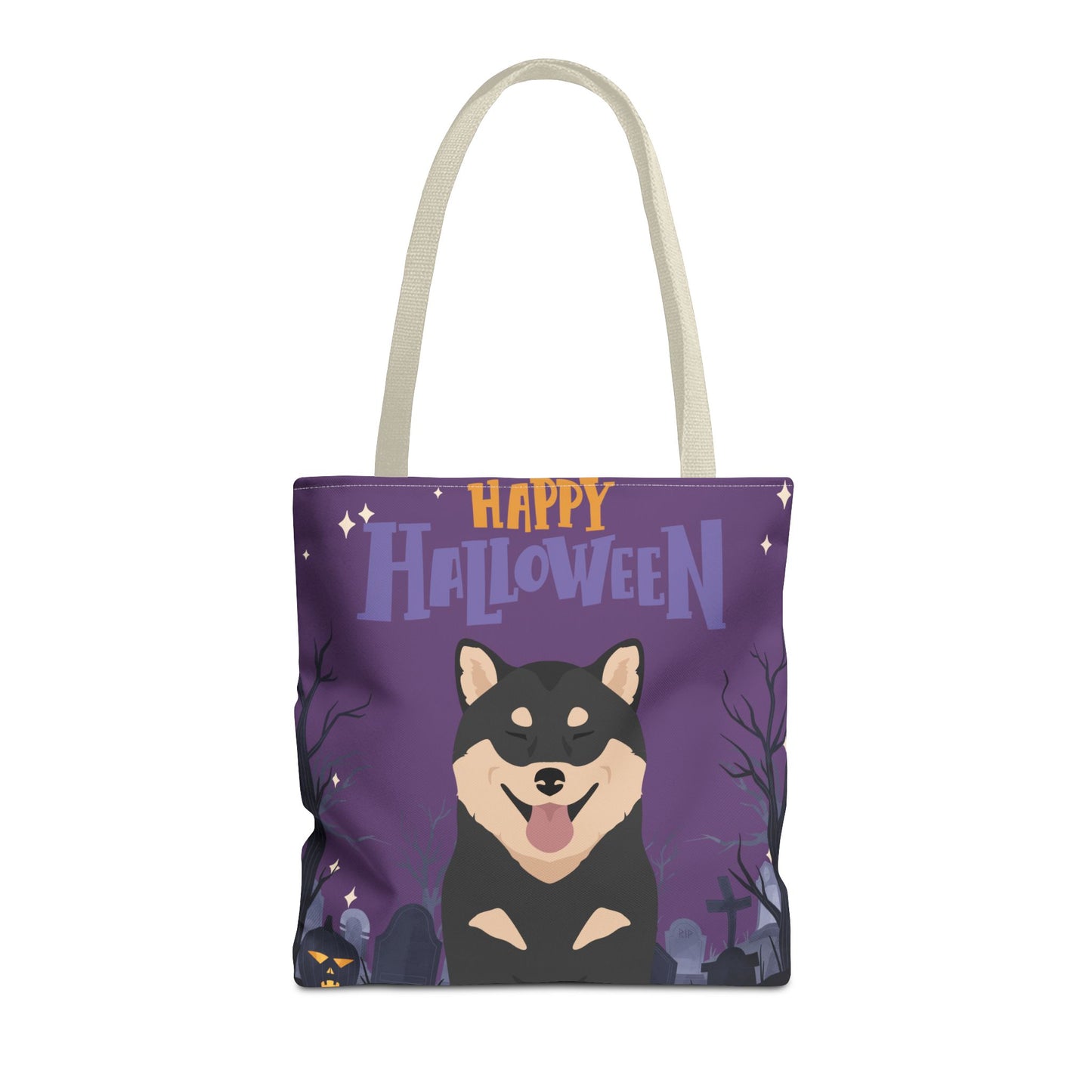 Shiba Inu Dog Happy Halloween Tote Bag 16x16