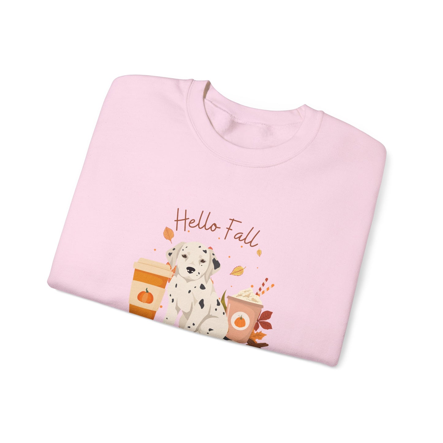 Dalmation Dog Fall Unisex Heavy Blend Crewneck Sweatshirt