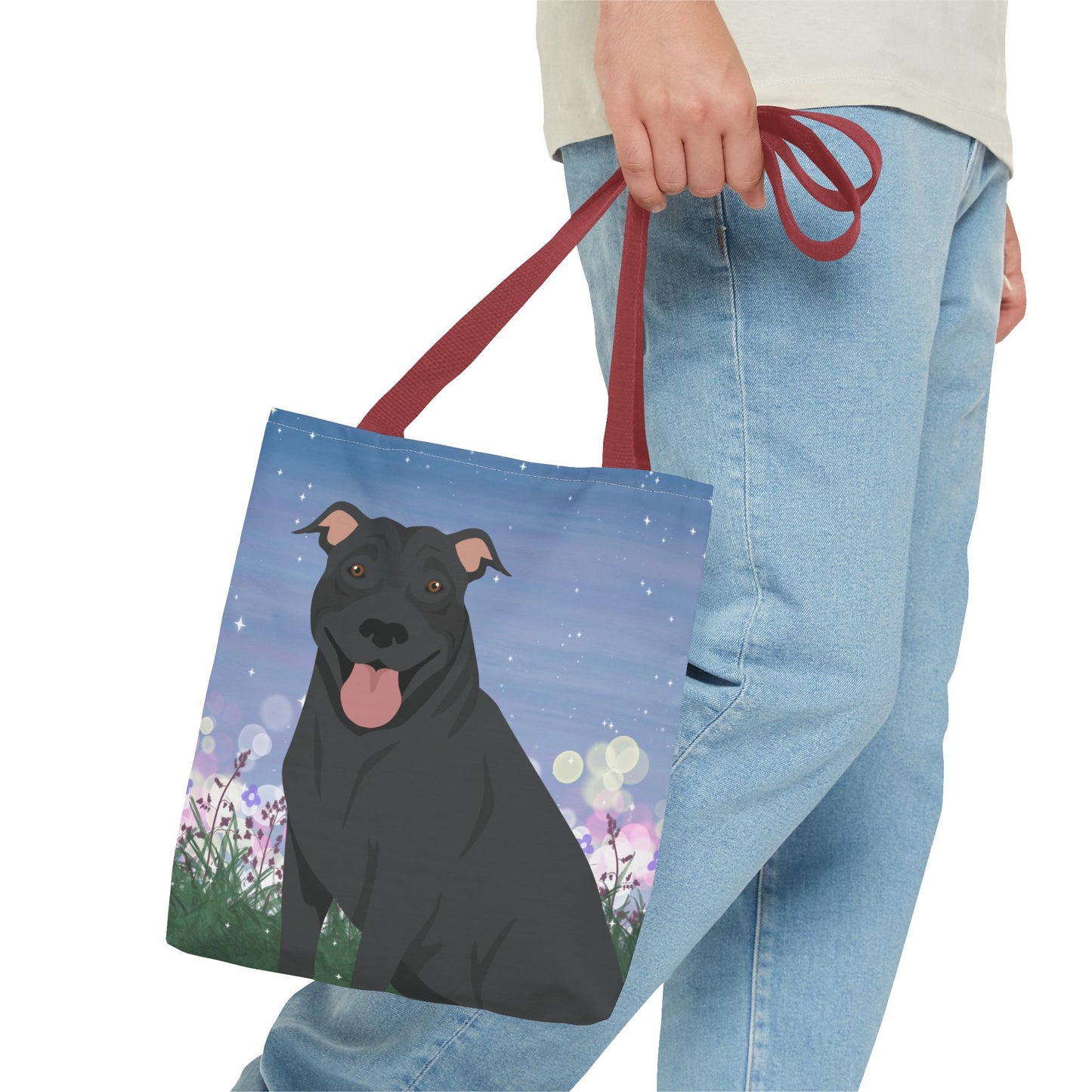 Pit Bull Dog Tote Bag 13x13