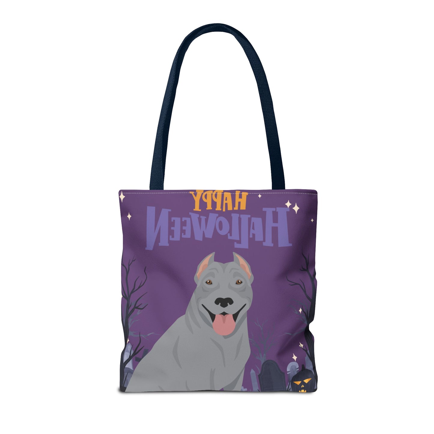 Pit Bull Dog Happy Halloween Tote Bag 16x16