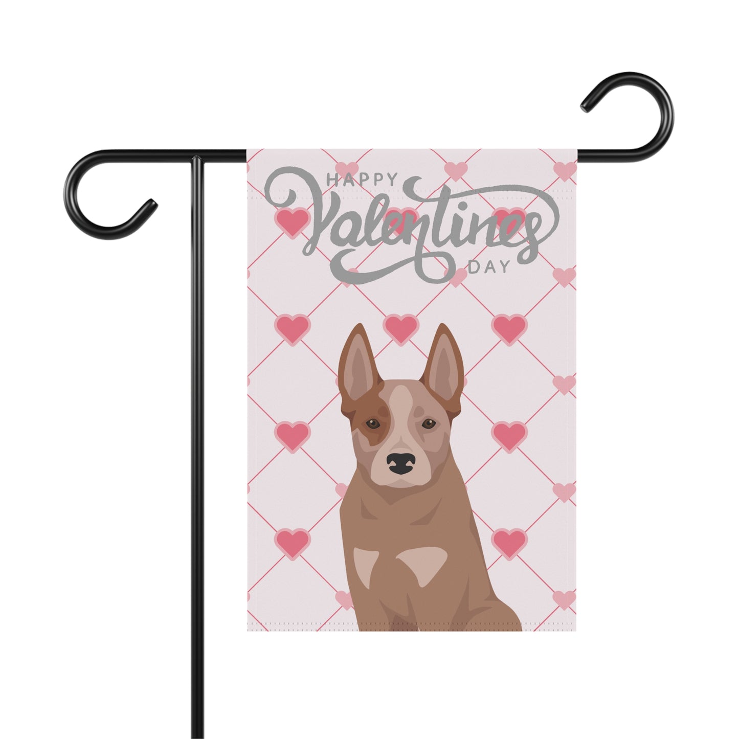 Australian Cattle Dog Valentines Day Garden Flag