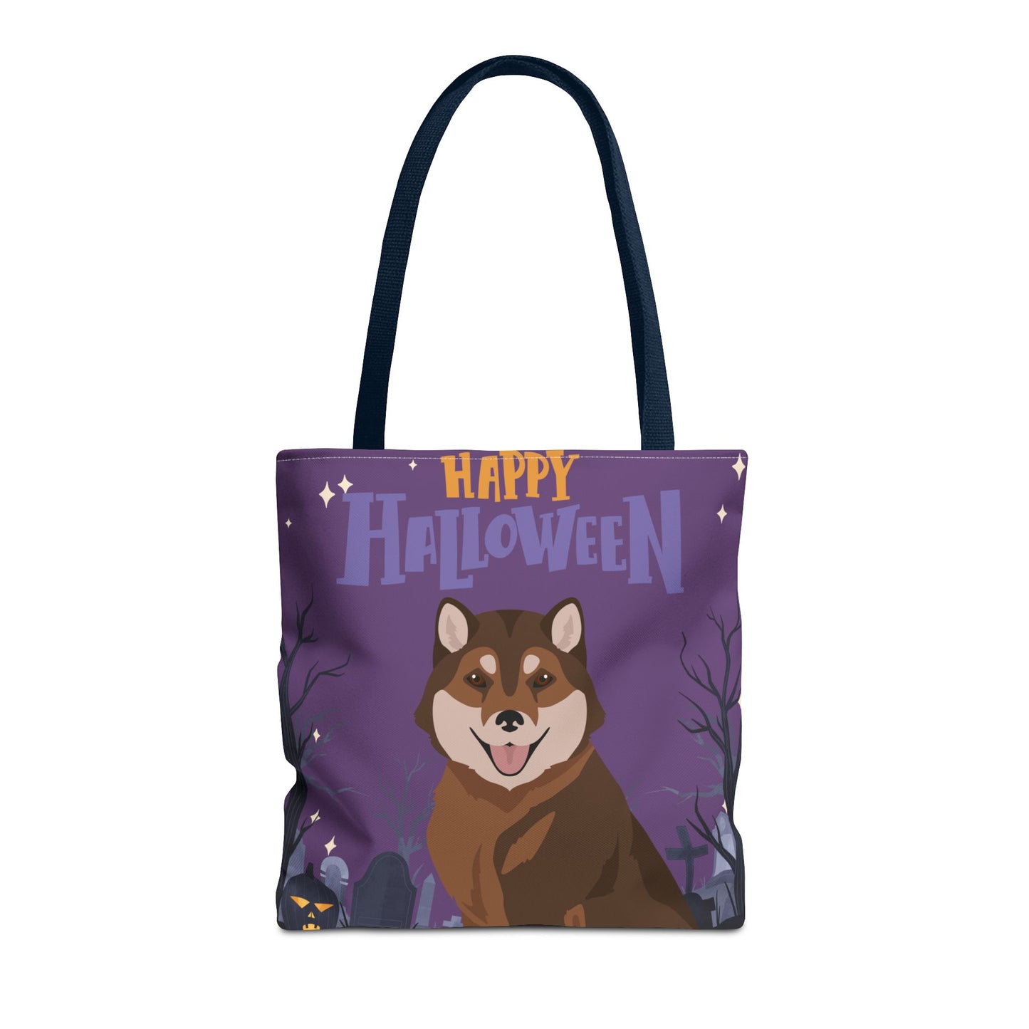 Hokkaido Dog Happy Halloween Tote Bag 16x16