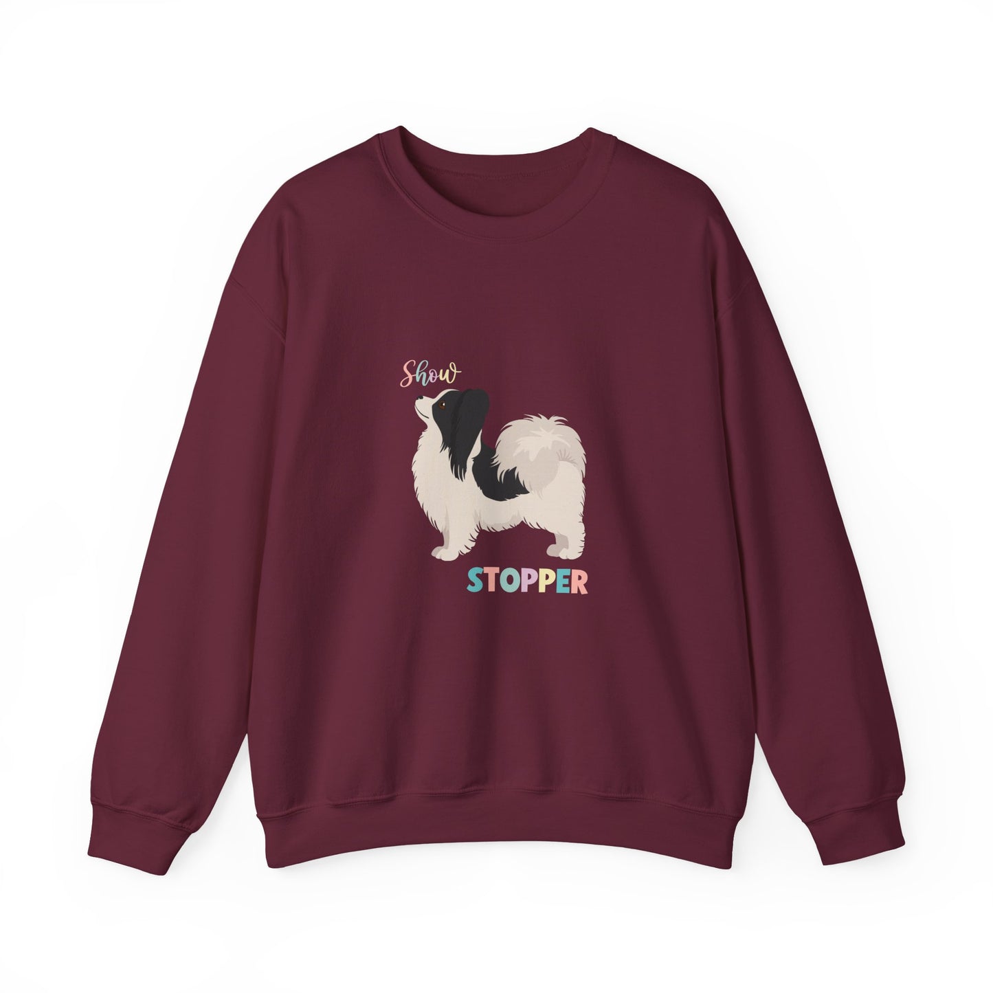 Papillon Dog Unisex Heavy Blend Crewneck Sweatshirt