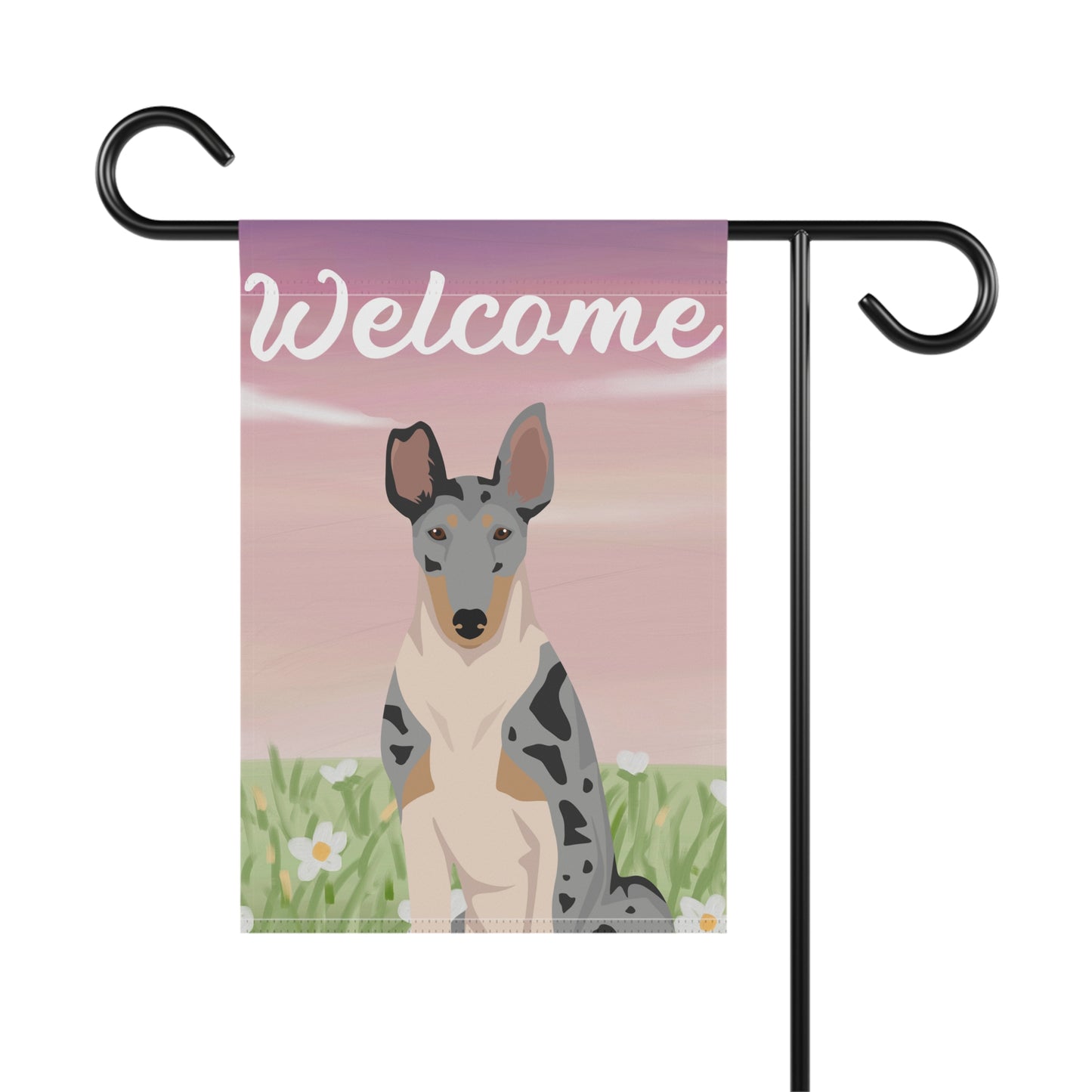 Smooth Collie Dog Welcome Garden Flag
