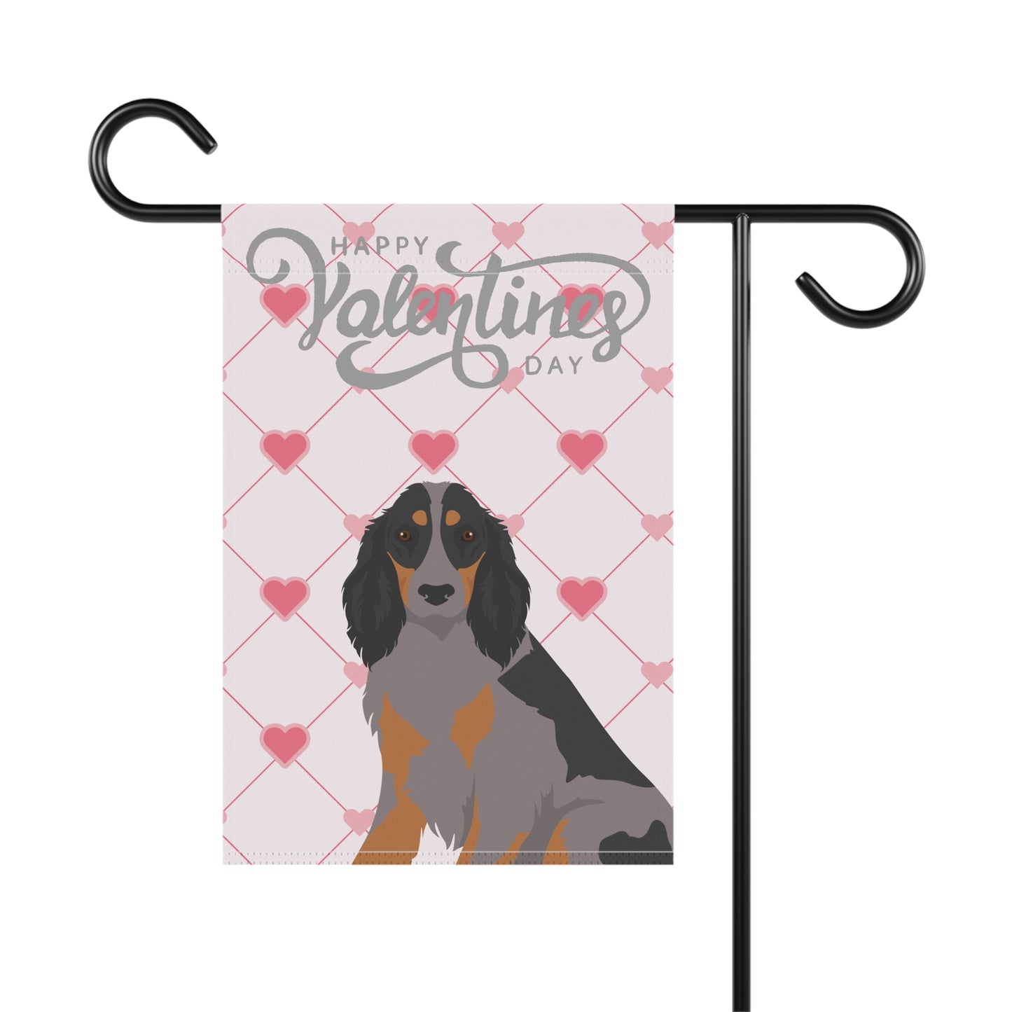 Picardy Spaniel Dog Valentines Day Garden Flag