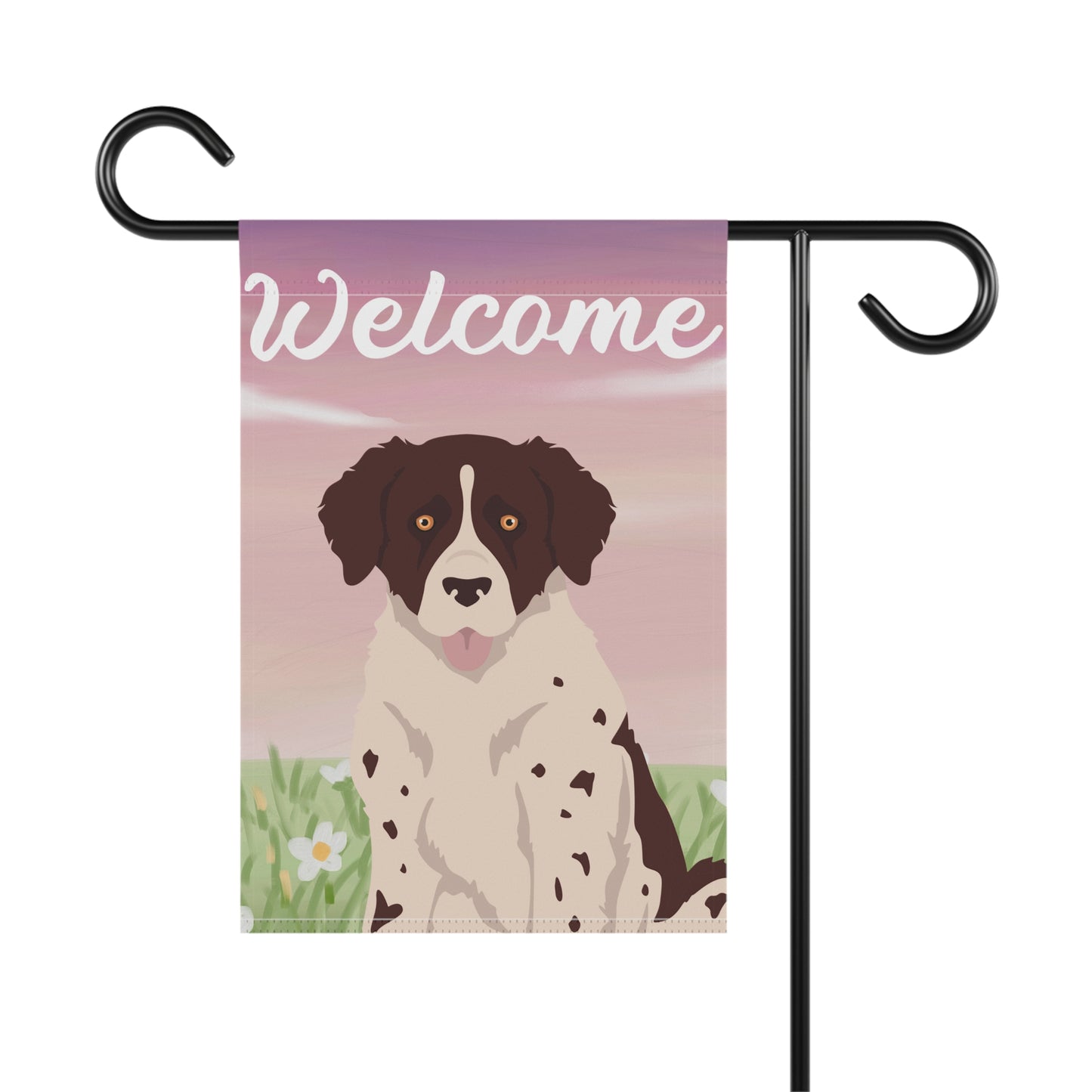 Wetterhoun Dog Welcome Garden Flag