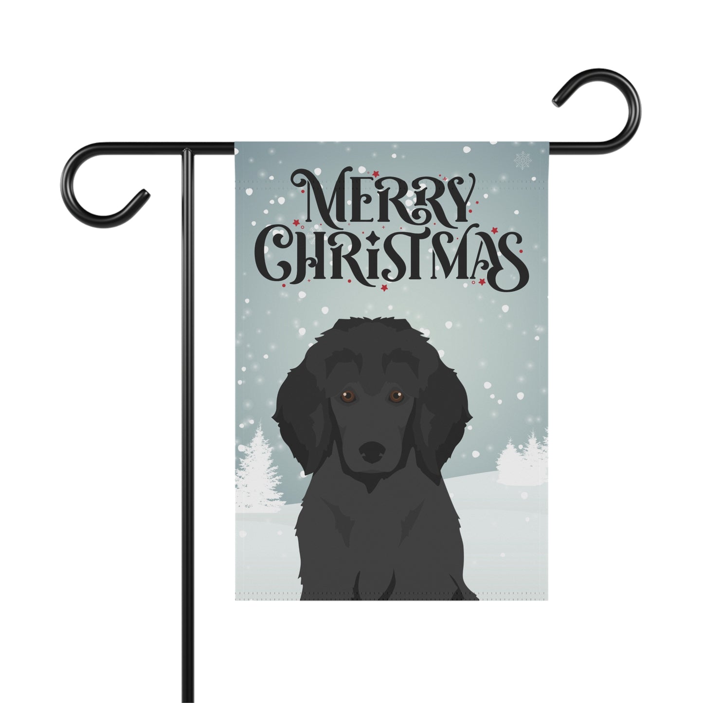 Standard Poodle Dog Garden Flag