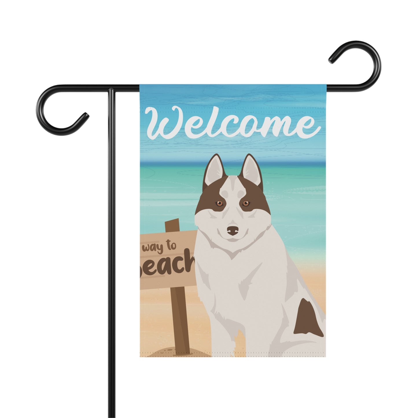 Siberian Husky Dog Garden Flag