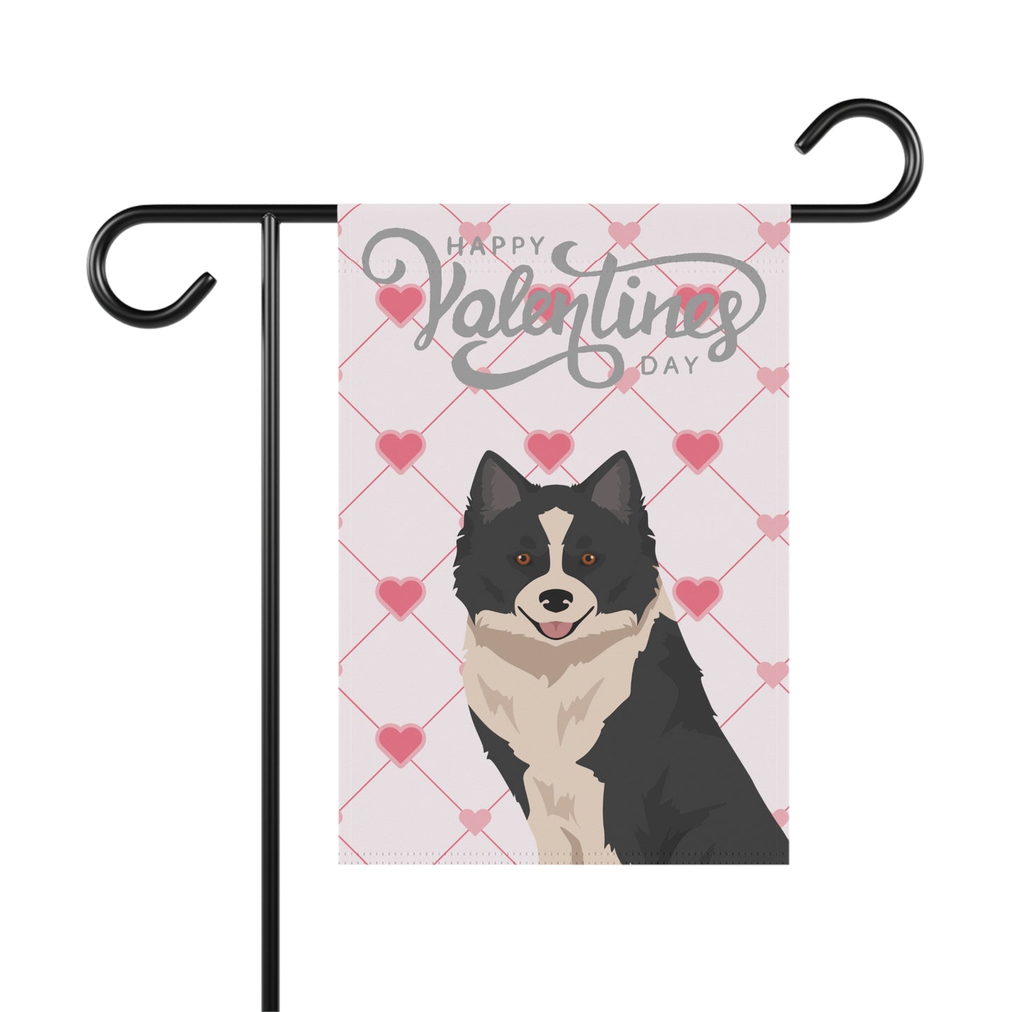 Nenets Herding Laika Dog Valentines Day Garden Flag