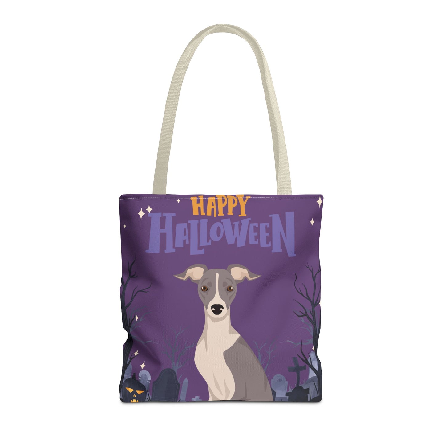 Italian Greyhound Dog Happy Halloween Tote Bag 16x16