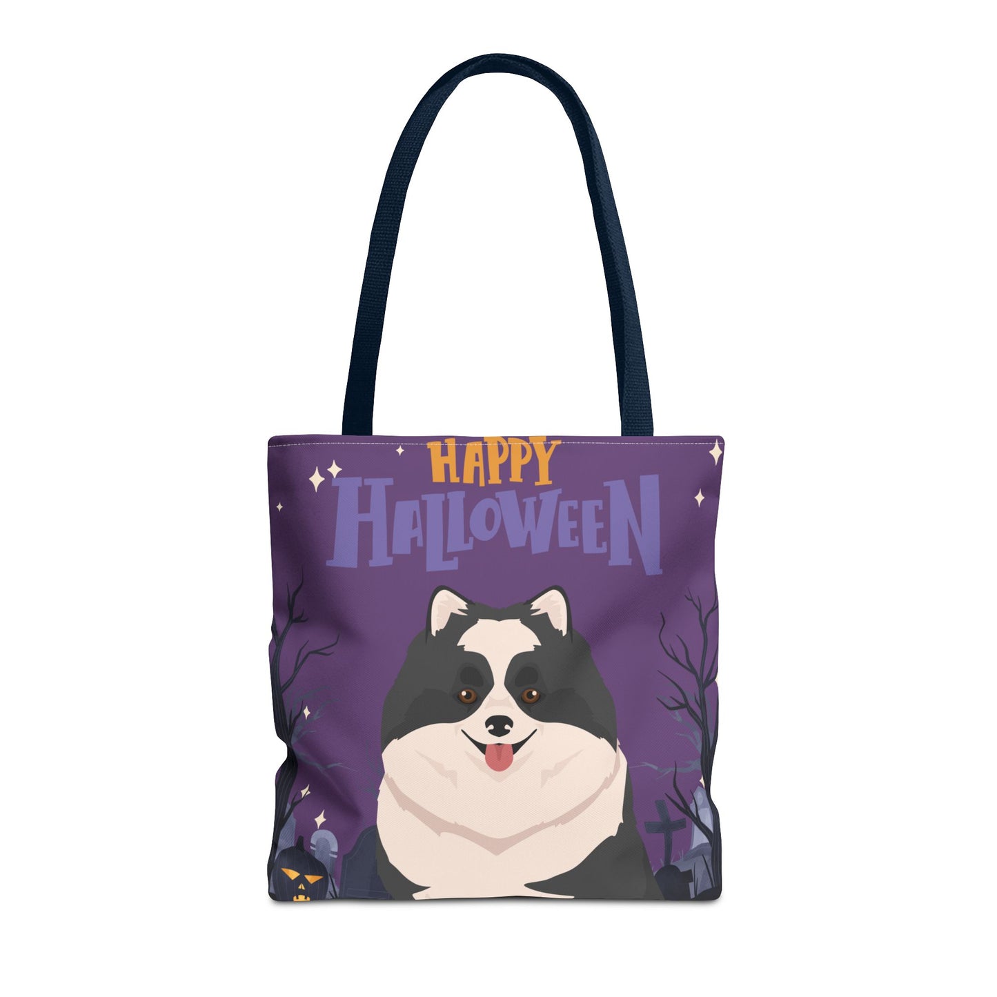 Pomeranian Dog Happy Halloween Tote Bag 16x16