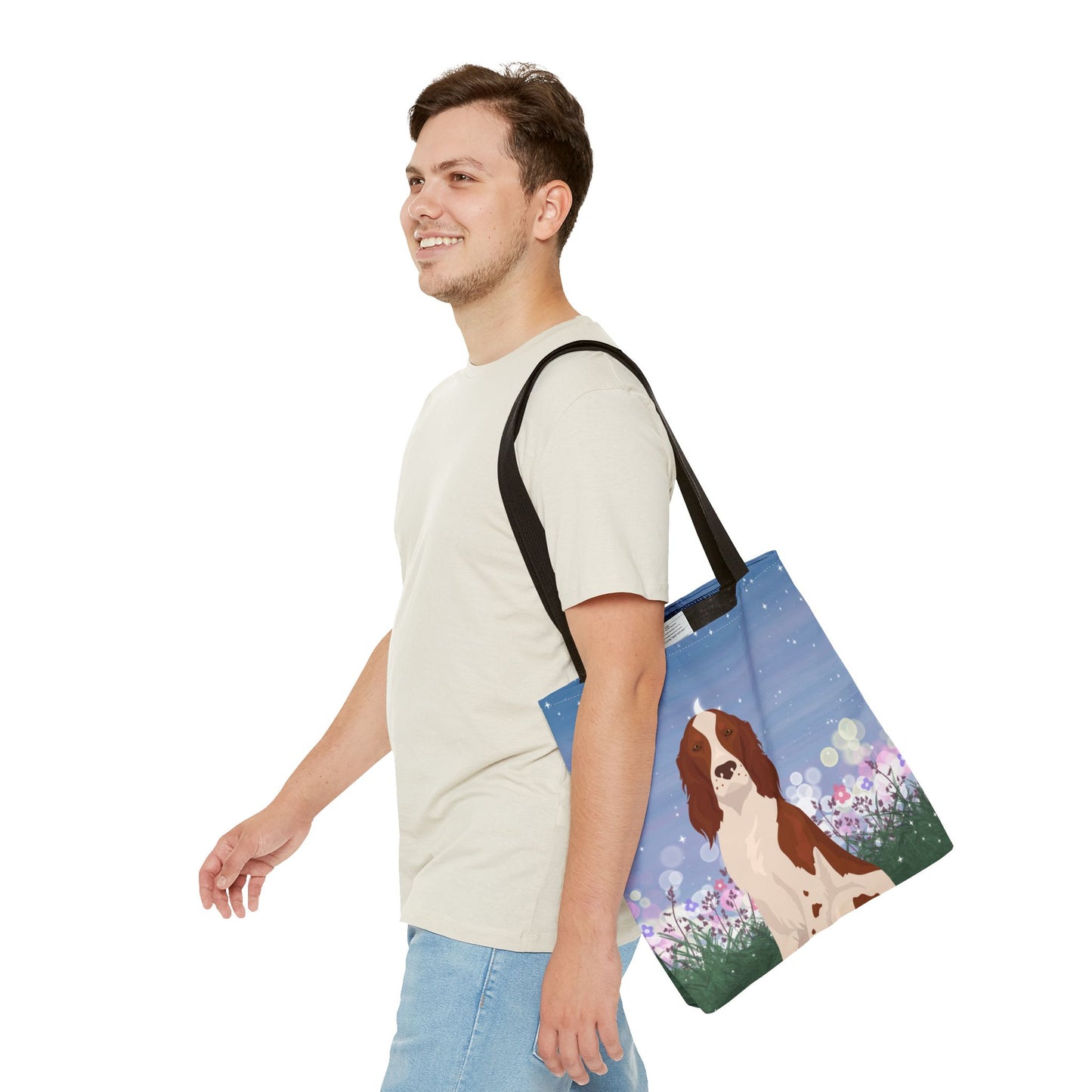 Irish R&W Setter Dog Tote Bag 16x16