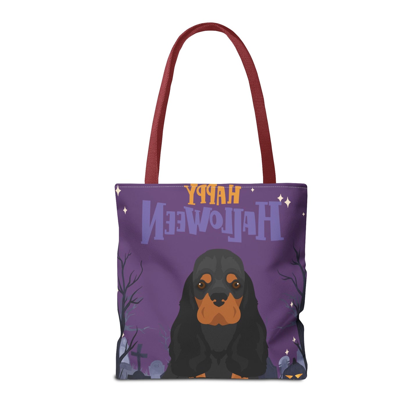 Cocker Spaniel Dog Happy Halloween Tote Bag 16x16